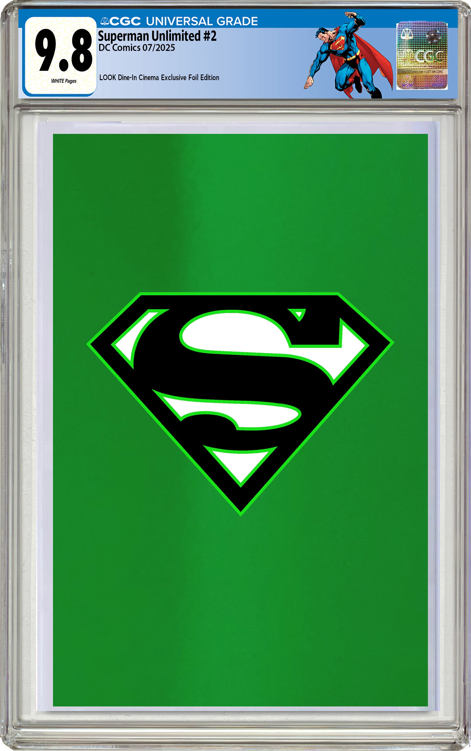 SUPERMAN UNLIMITED #2 LOOK DINE-IN CINEMA AQ KRYPTONITE FOIL EDITION
