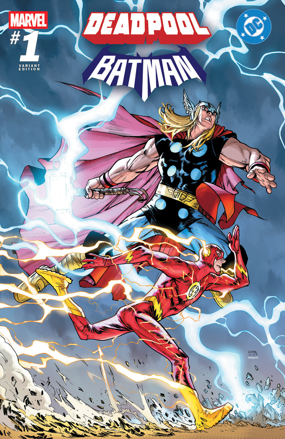 MARVEL/DC: DEADPOOL/BATMAN #1 HUMBERTO RAMOS NYCC EXCLUSIVE VARIANT COVER OPTIONS