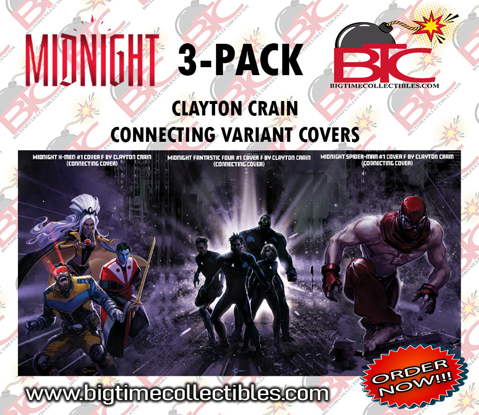 CLAYTON CRAIN MARVEL MIDNIGHT CONNECTING VARIANT COVERS -10-07-26