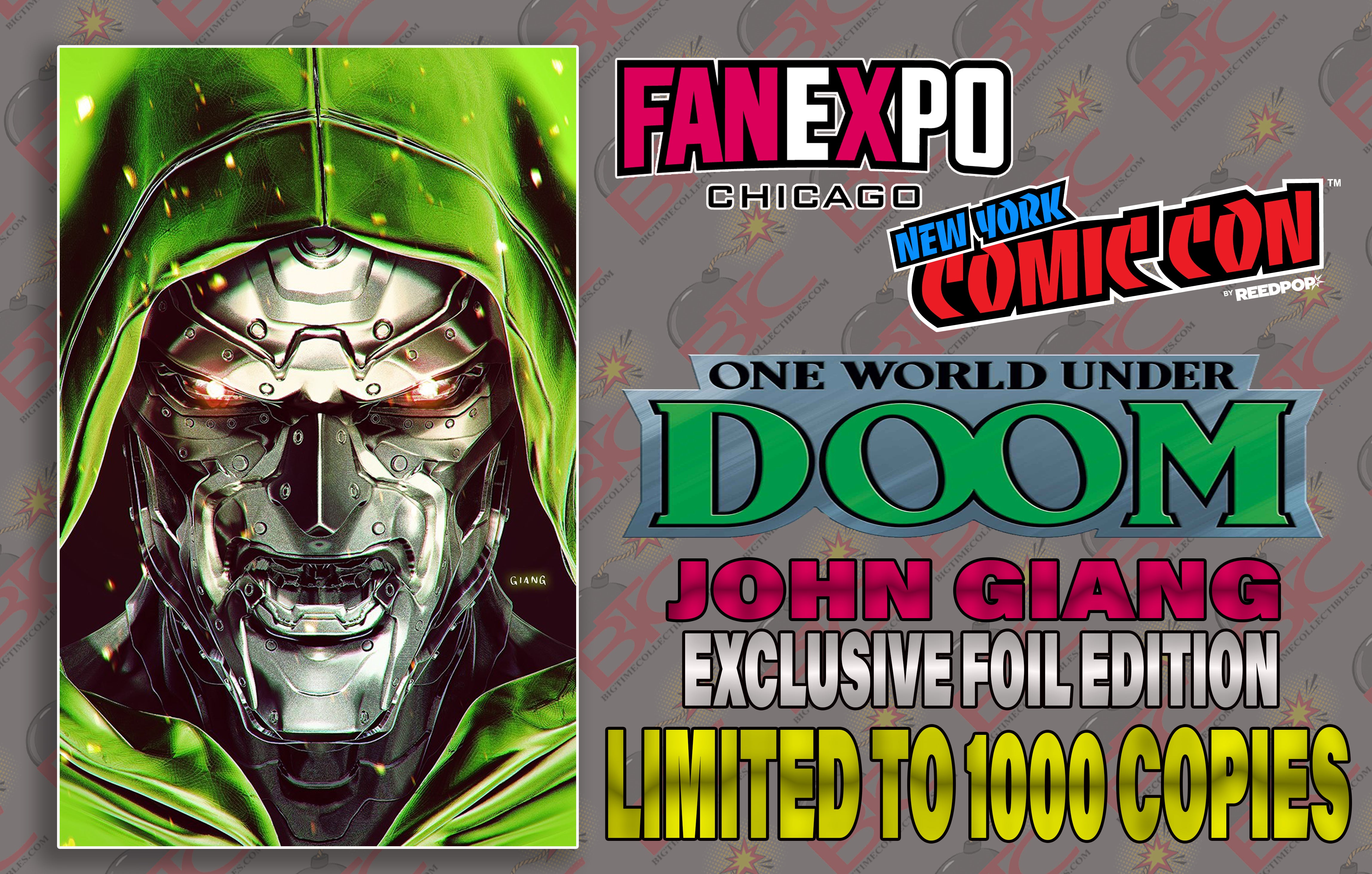 ONE WORLD UNDER DOOM #6 JOHN GIANG FANEXPO CHICAGO/ NYCC EXCLUSIVE FOIL EDITION