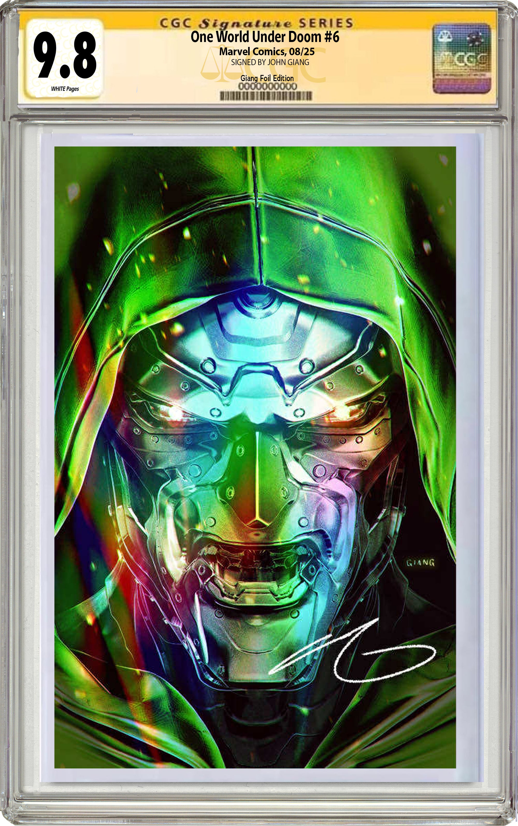 ONE WORLD UNDER DOOM #6 JOHN GIANG FANEXPO CHICAGO/ NYCC EXCLUSIVE FOIL EDITION