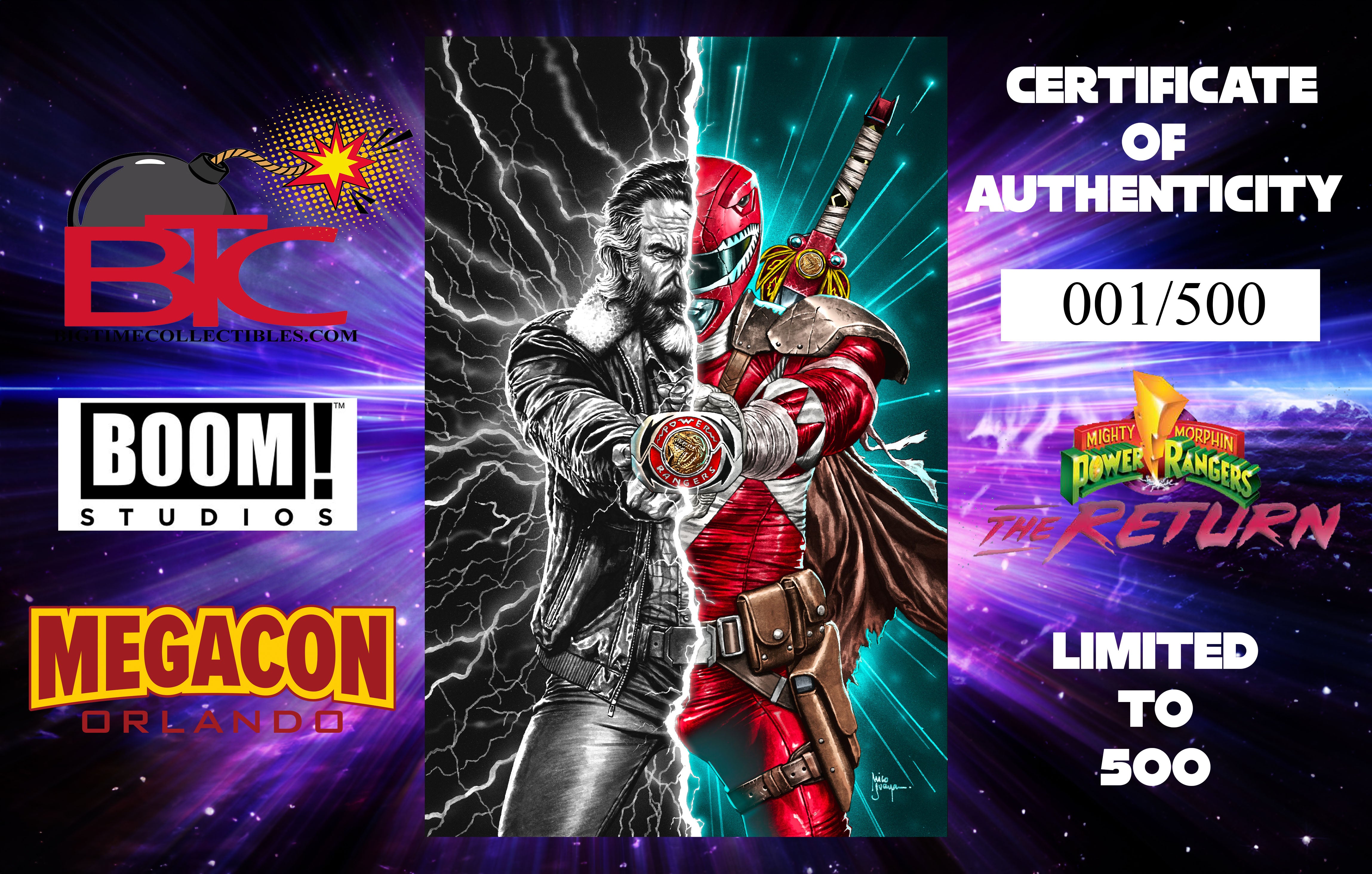 POWER RANGERS THE RETURN #1 MICO SUAYAN MEGACON EXCLUSIVE VIRGIN VARIANT OPTIONS
