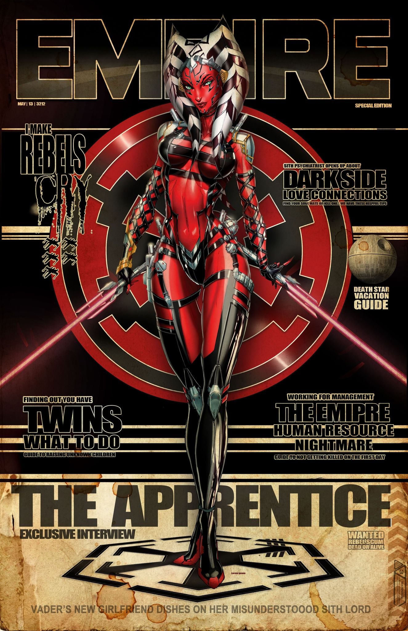 DAUGHTERS OF EDEN #1 JAMIE TYNDALL SITH AHSOKA FANEXPO DALLAS RETRO COSPLAY EDITION