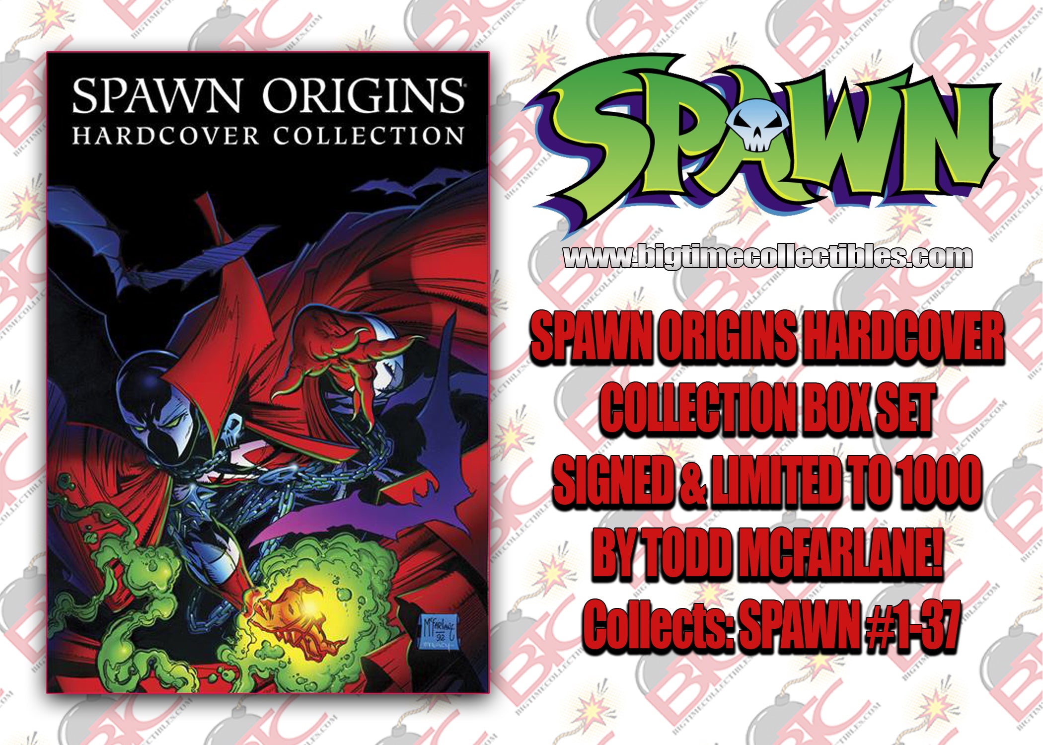SPAWN ORIGINS HC COLLECTION LIMITED EDITION SIGNED & NUMBERED BOX SET-