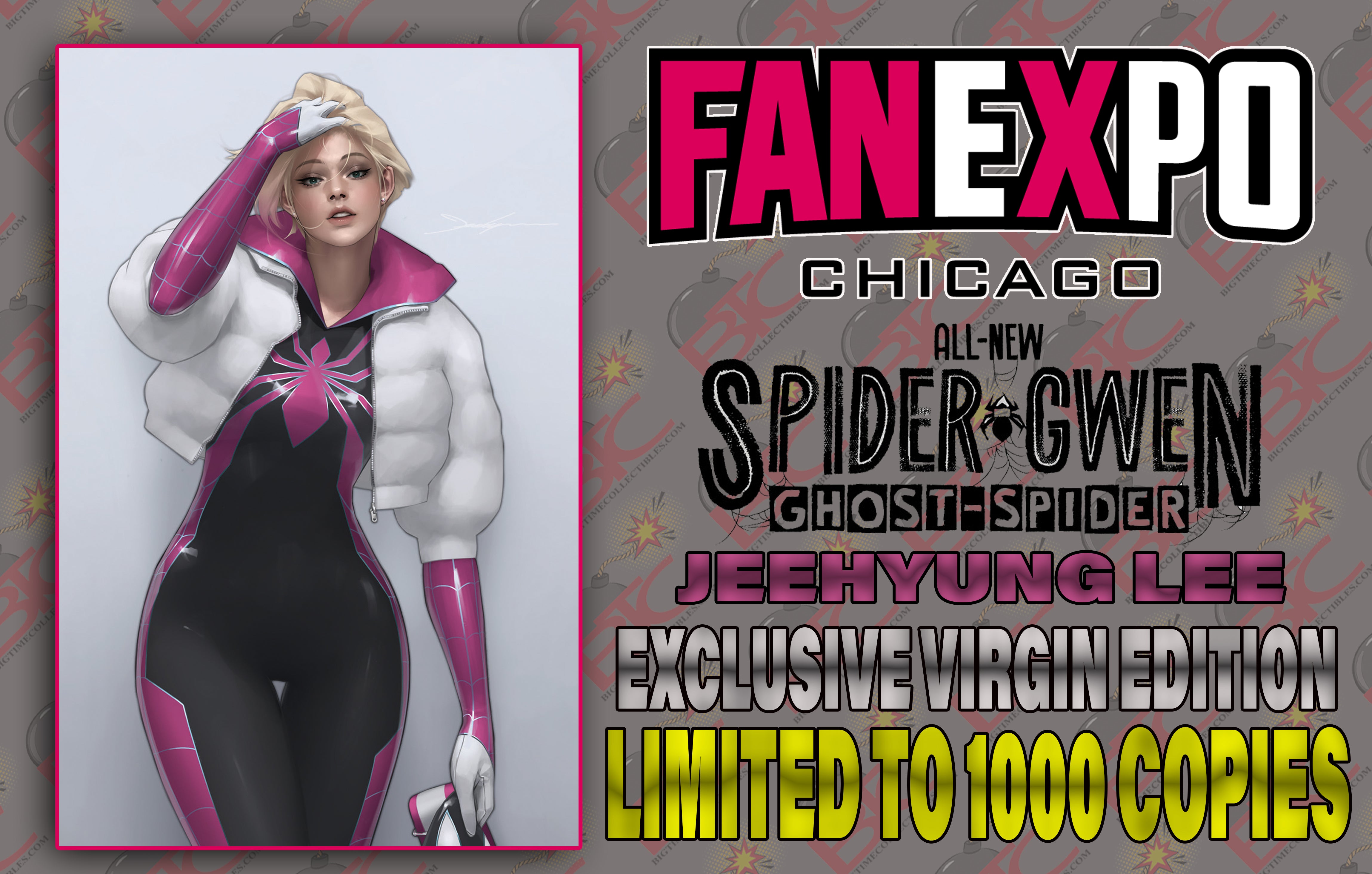 ALL-NEW SPIDER-GWEN: THE GHOST-SPIDER #1 JEEHYUNG LEE FANEXPO CHICAGO EXCLUSIVE VARIANT COVER OPTIONS