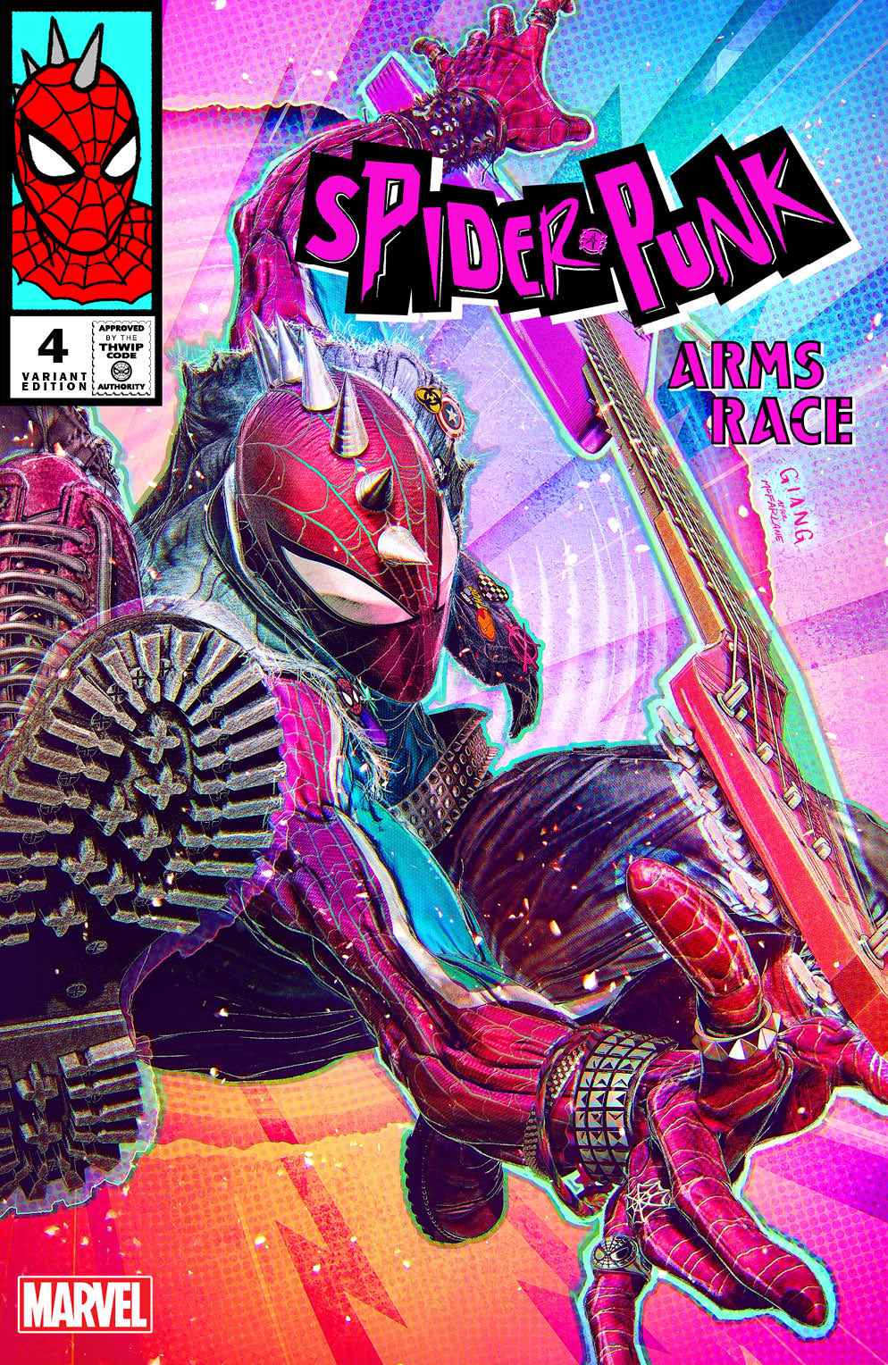 SPIDER-PUNK: ARMS RACE #4 JOHN GIANG EXCLUSIVE VARIANT OPTIONS 05-29-24