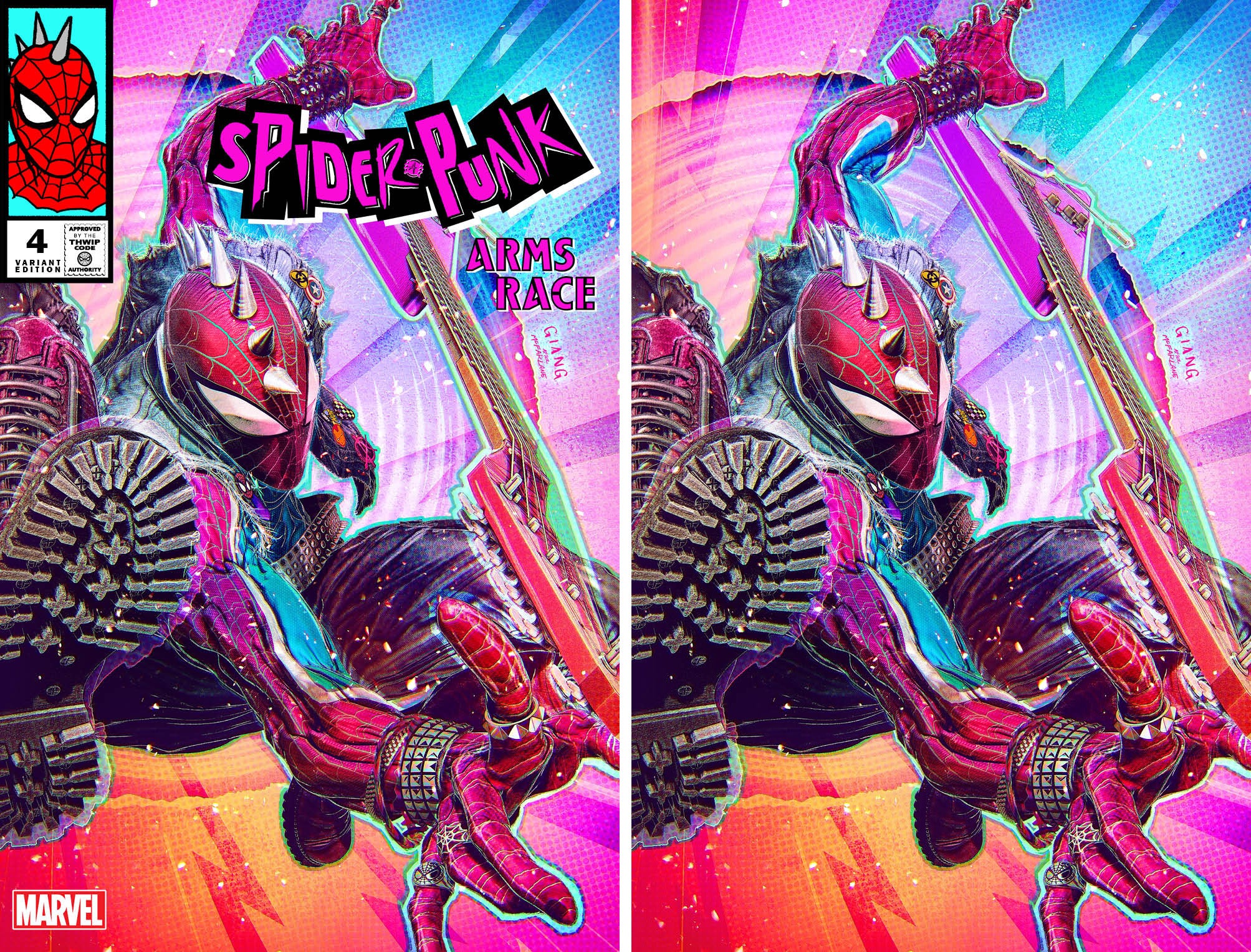 SPIDER-PUNK: ARMS RACE #4 JOHN GIANG EXCLUSIVE VARIANT OPTIONS 05-29-24