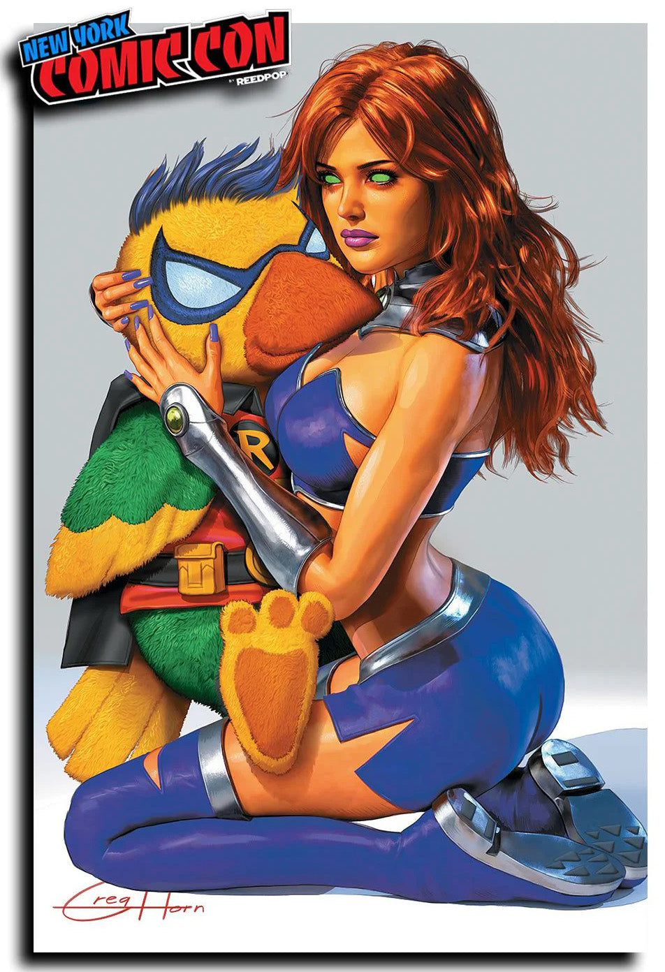 THE NEW TEEN TITANS #1 GREG HORN STARFIRE NYCC EXCLUSIVE (D7)