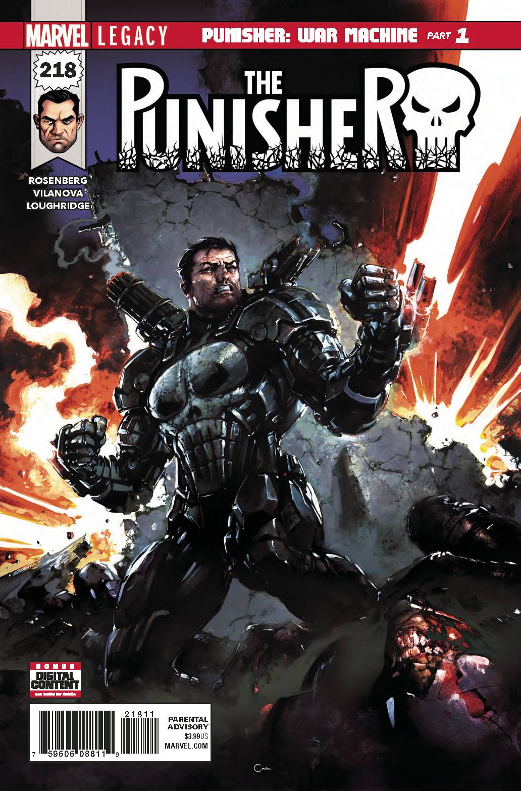 PUNISHER #218 CLAYTON CRAIN COVER 11/15/2017