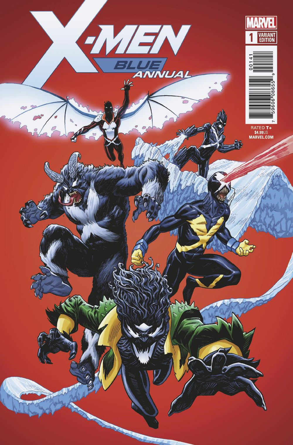 X-MEN BLUE ANNUAL #1 VENOMIZED VAR LEG