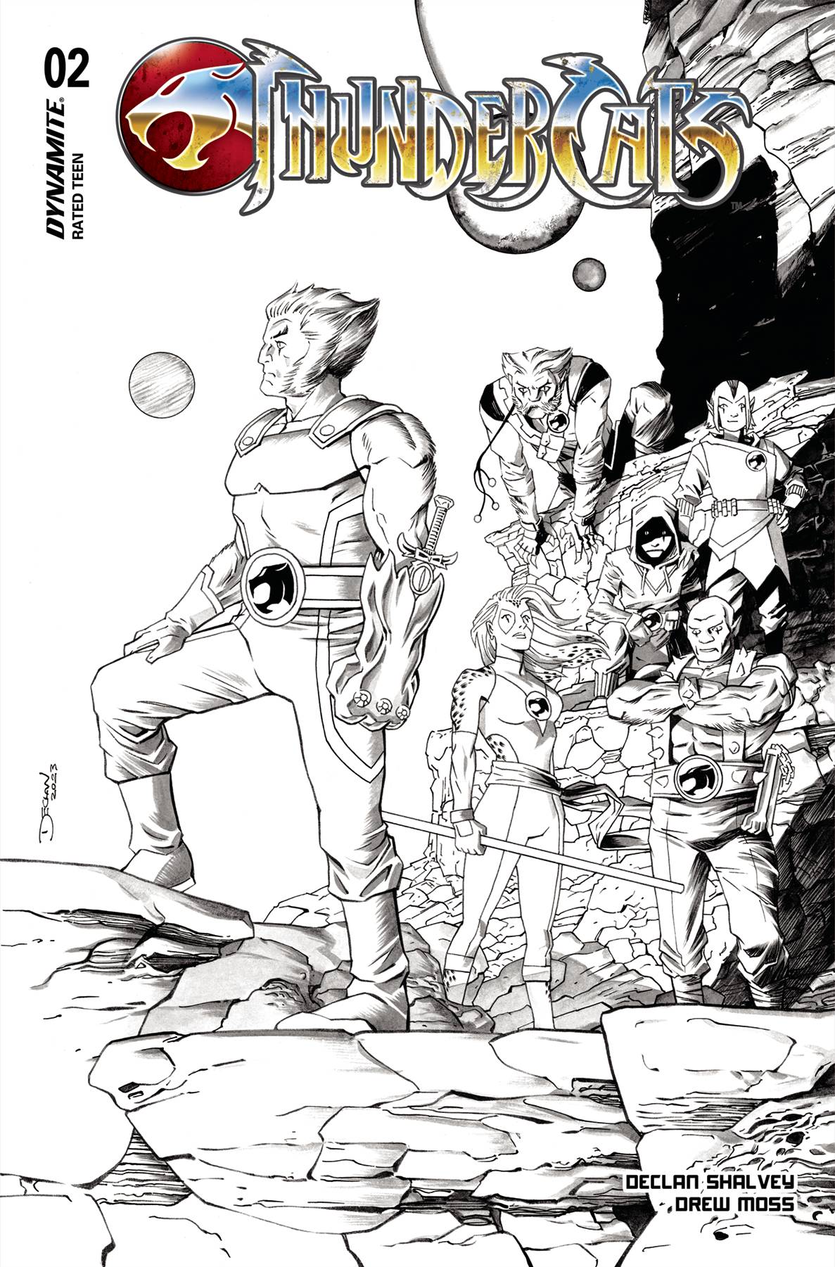 THUNDERCATS #2 CVR L 1:15 SHALVEY LINE ART - 03/13/24