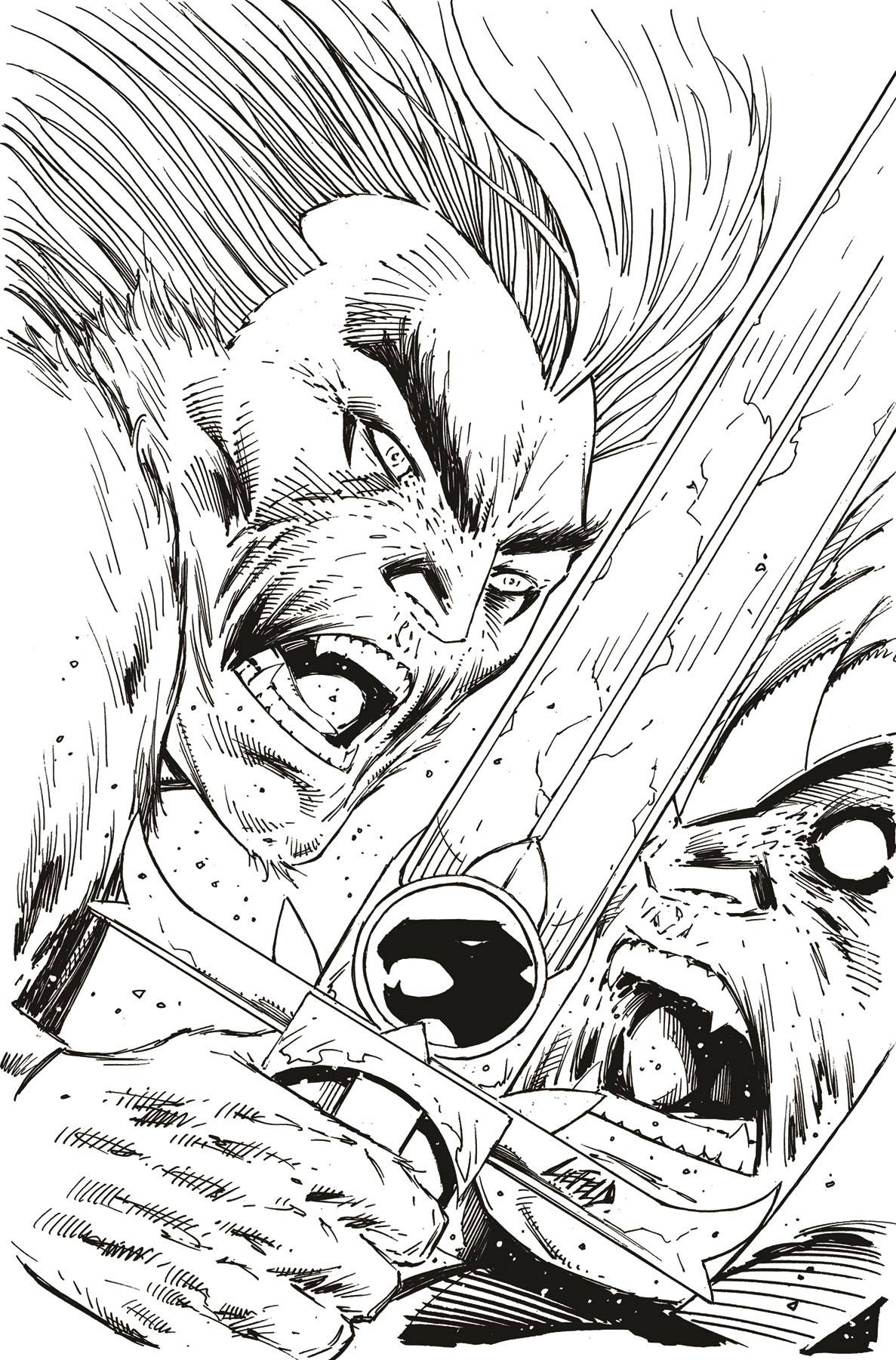 THUNDERCATS #2 CVR ZD 1:11 LIEFELD B&W VIRGIN- 03/13/24