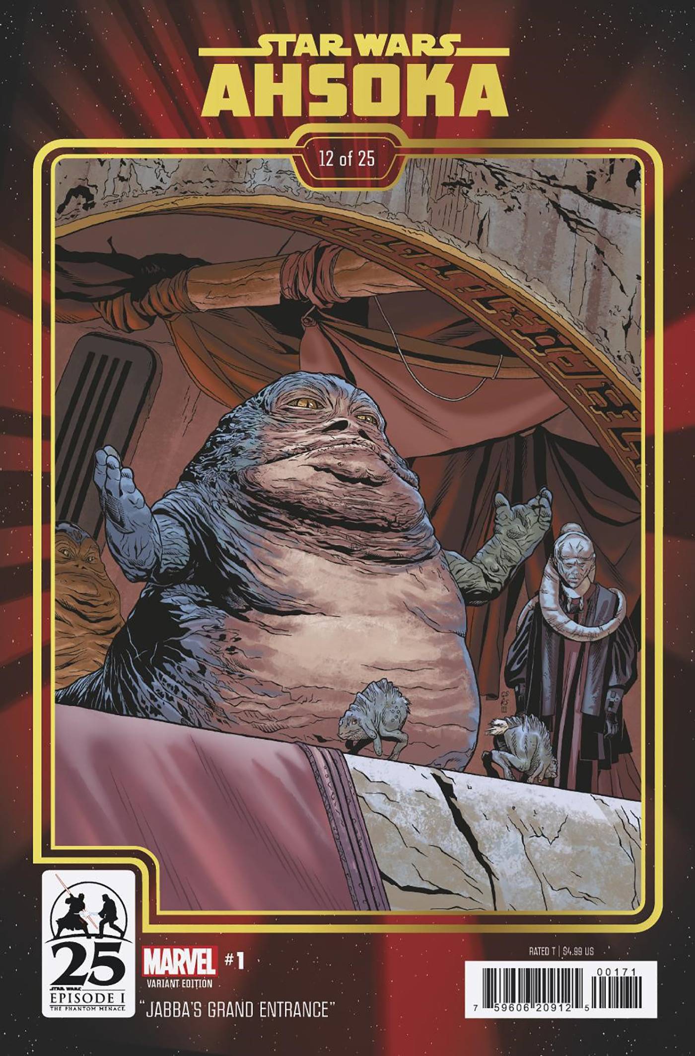STAR WARS: AHSOKA #1 CHRIS SPROUSE THE PHANTOM MENACE 25TH ANNIVERSARY VARIANT 07-10-24
