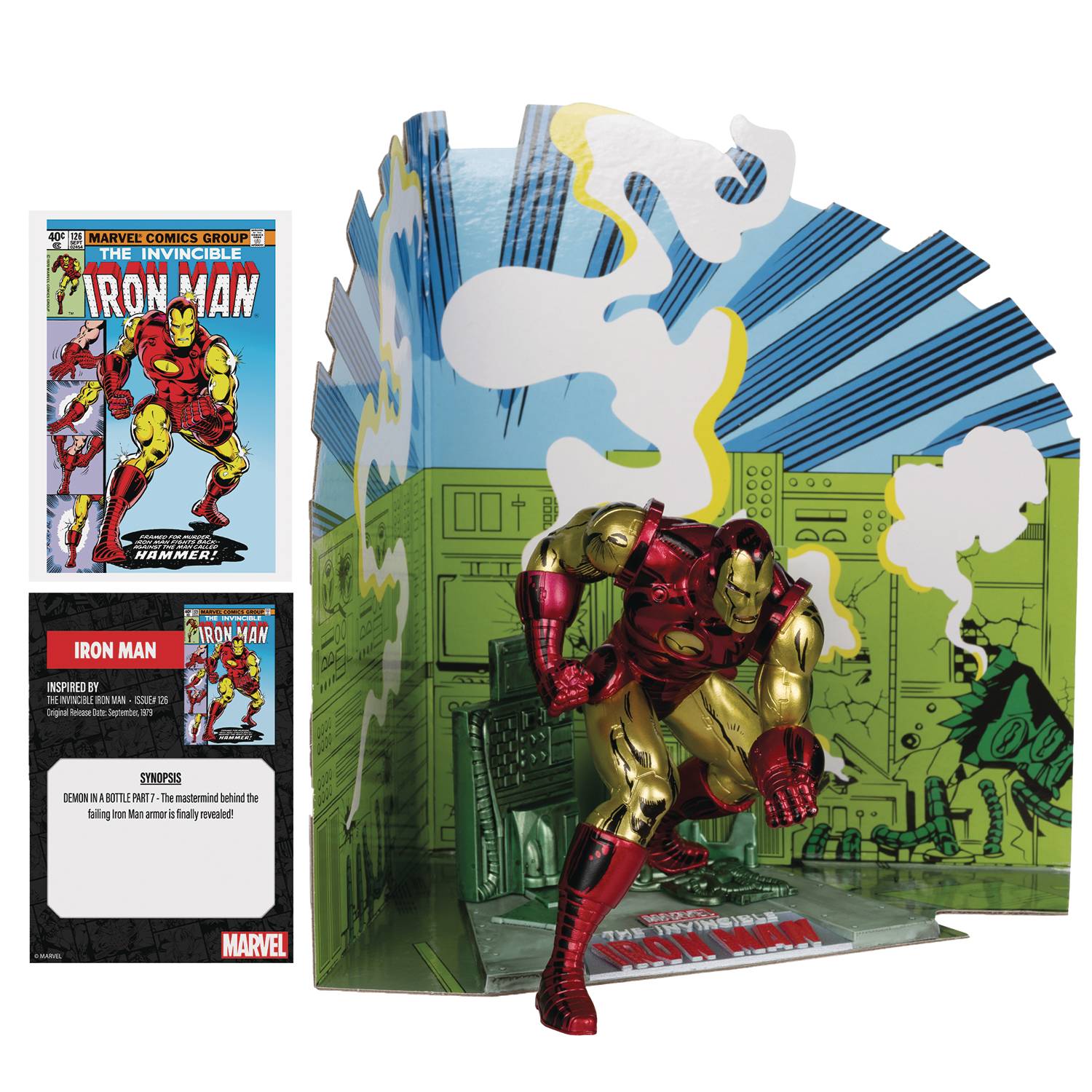 MCFARLANE MARVEL WV1 IRON MAN #126 1/10 SCALE FIGURE