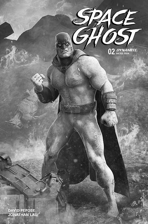 SPACE GHOST #2 CVR V 5 COPY FOC INCV BARENDS B&W - 6-5-24