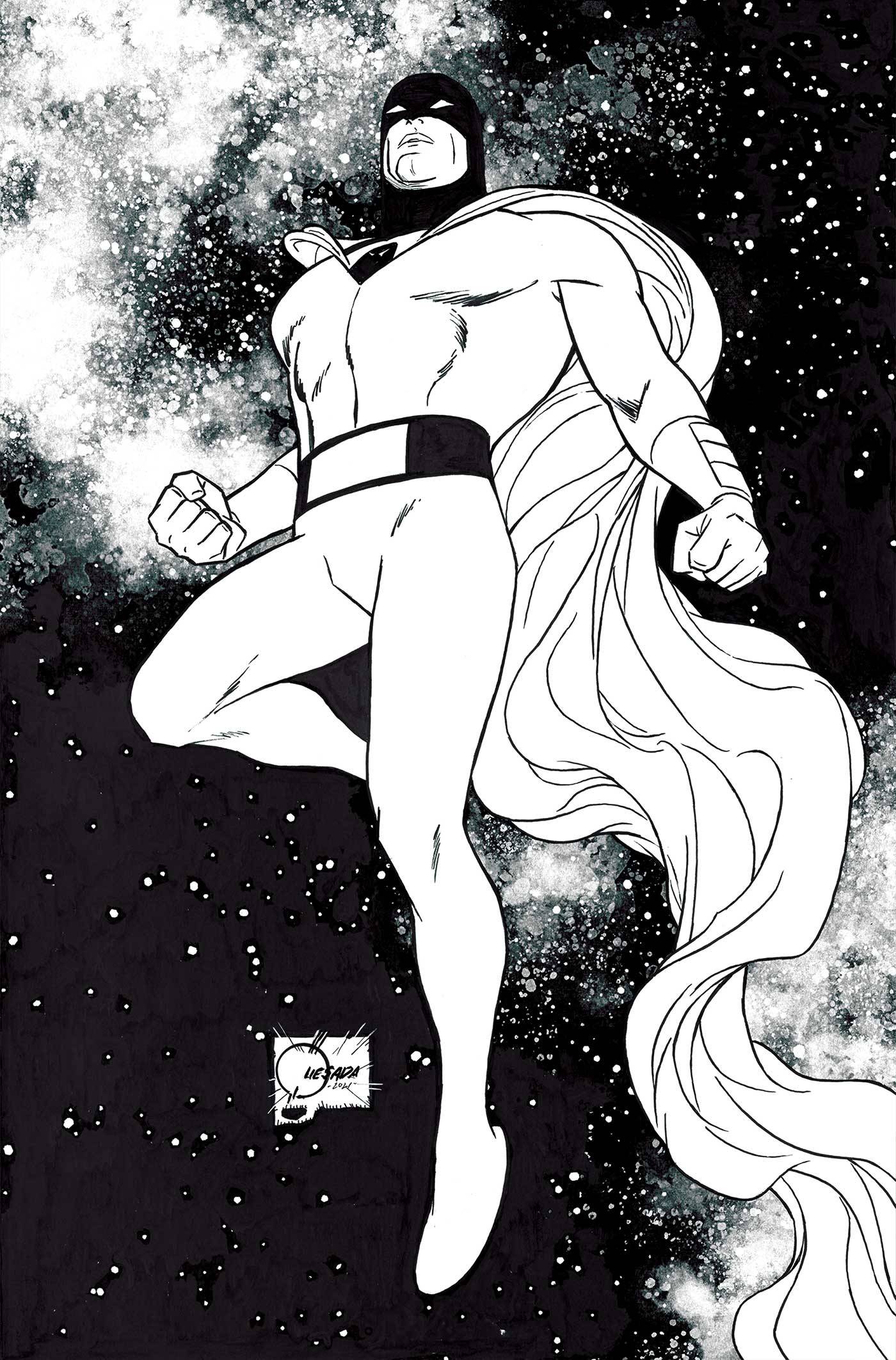 SPACE GHOST #2 CVR X 7 COPY FOC INCV QUESADA B&W VIRGIN - 6-5-24