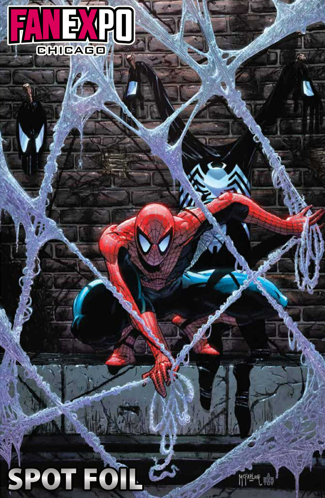 SYMBIOTE SPIDER-MAN #1 TODD MCFARLANE FANEXPO CHICAGO EXCLUSIVE SPOT FOIL EDITION