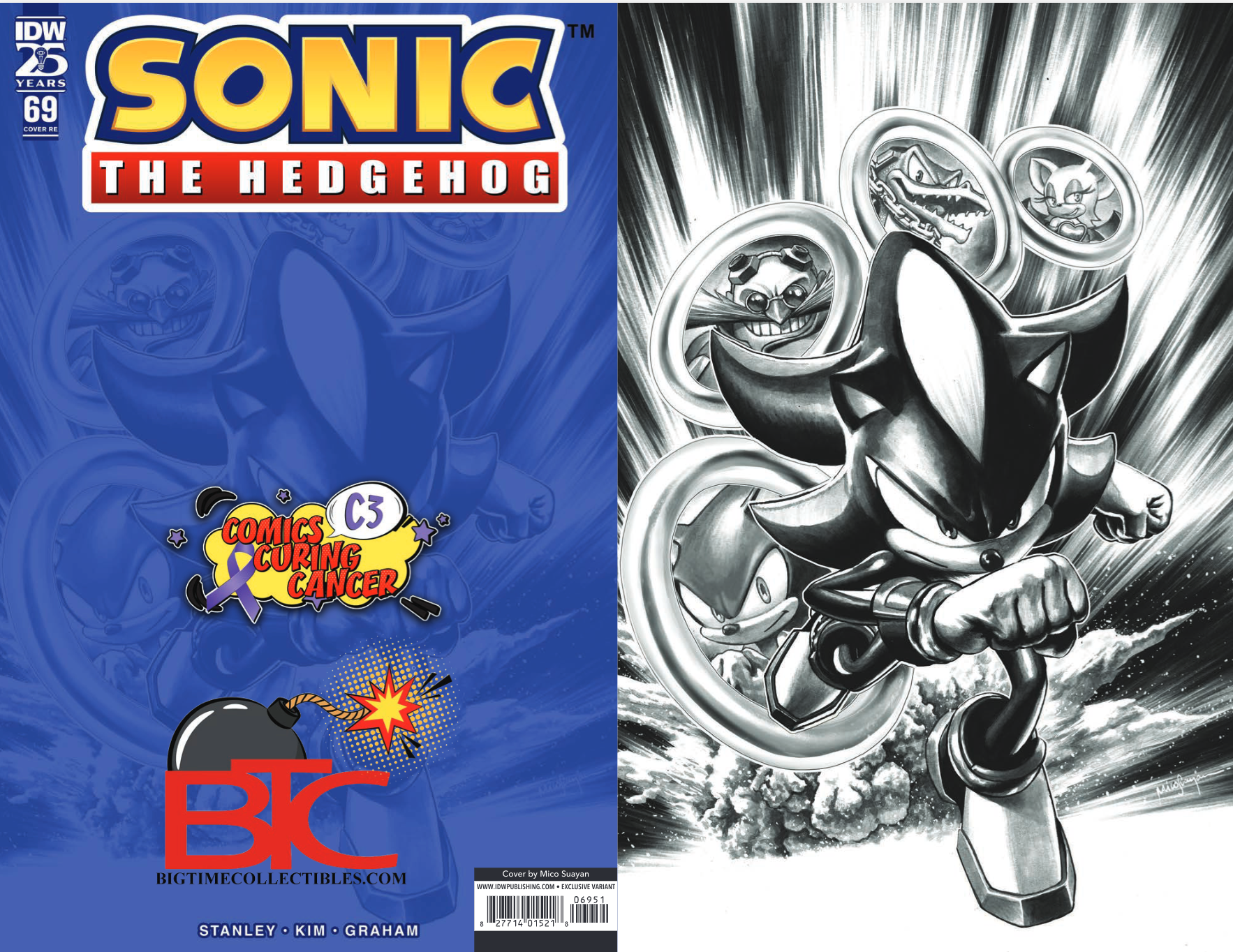 SONIC THE HEDGEHOG #69 MICO SUAYAN EXCLUSIVE SKETCH VARIANT