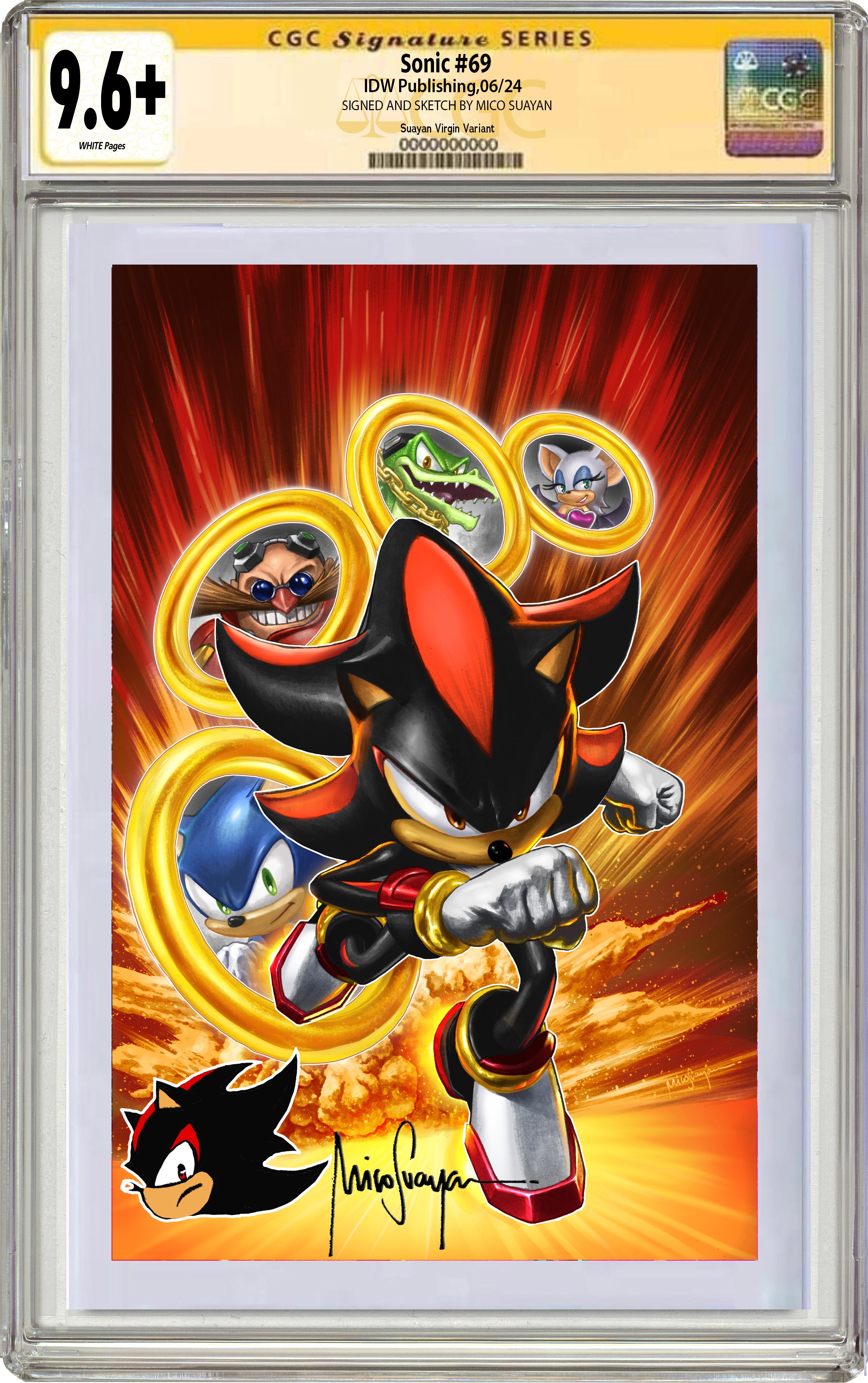 SONIC THE HEDGEHOG #69 MICO SUAYAN FANEXPO DALLAS EXCLUSIVE VARIANT