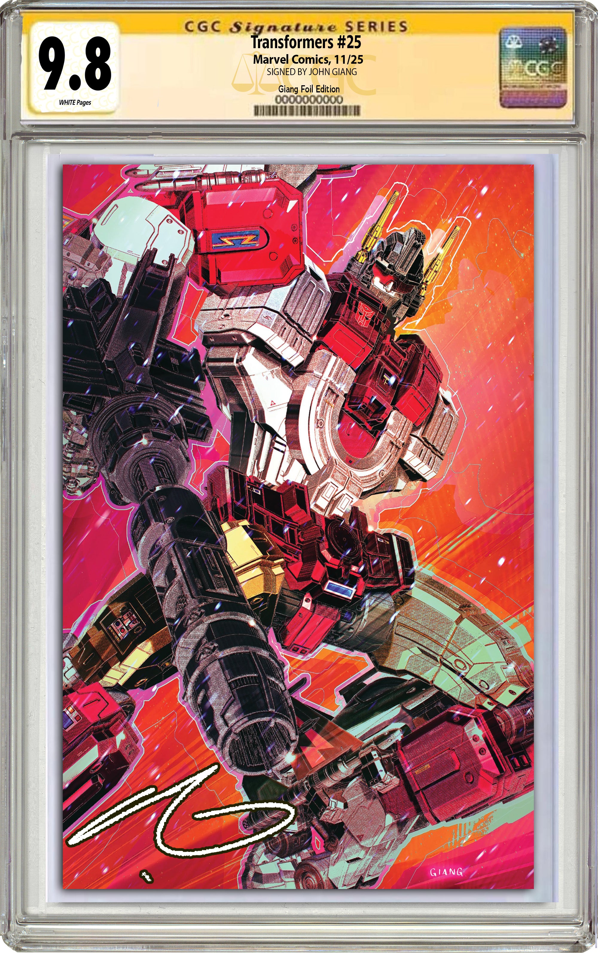 TRANSFORMERS #25 JOHN GIANG NYCC EXCLUSIVE SPOT FOIL EDITION