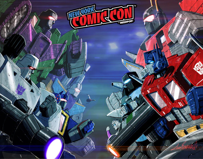 TRANSFORMERS #25 LIVIO RAMONDELLI NYCC WRAPAROUND FOIL EDITION SIGNED BY LIVIO W/COA  (I120)