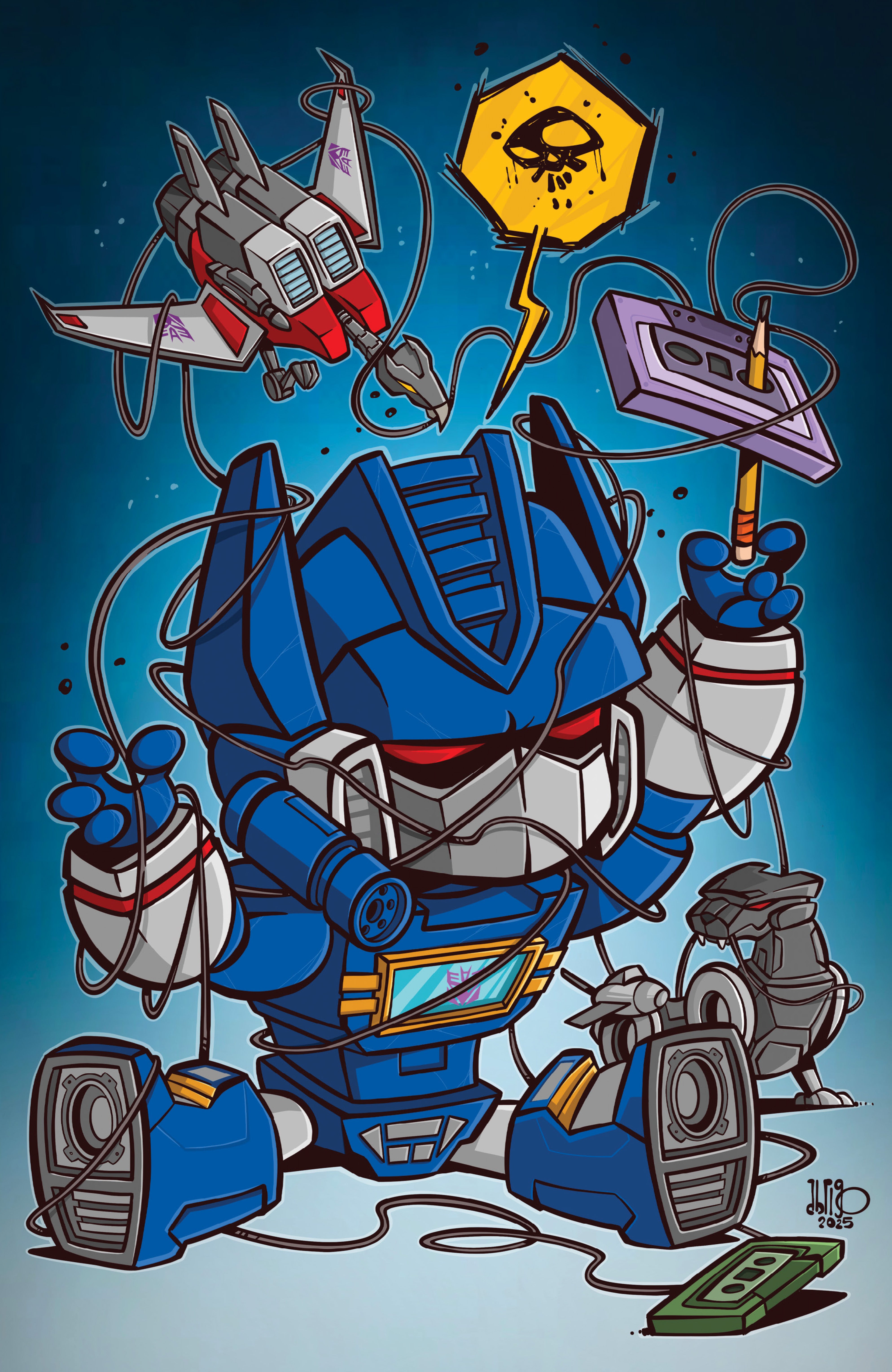 TRANSFORMERS #22 FREELY ABRIGO SDCC "BE KIND, REWIND" FOIL EDITION. LIMITED TO 300 W/FOIL COA