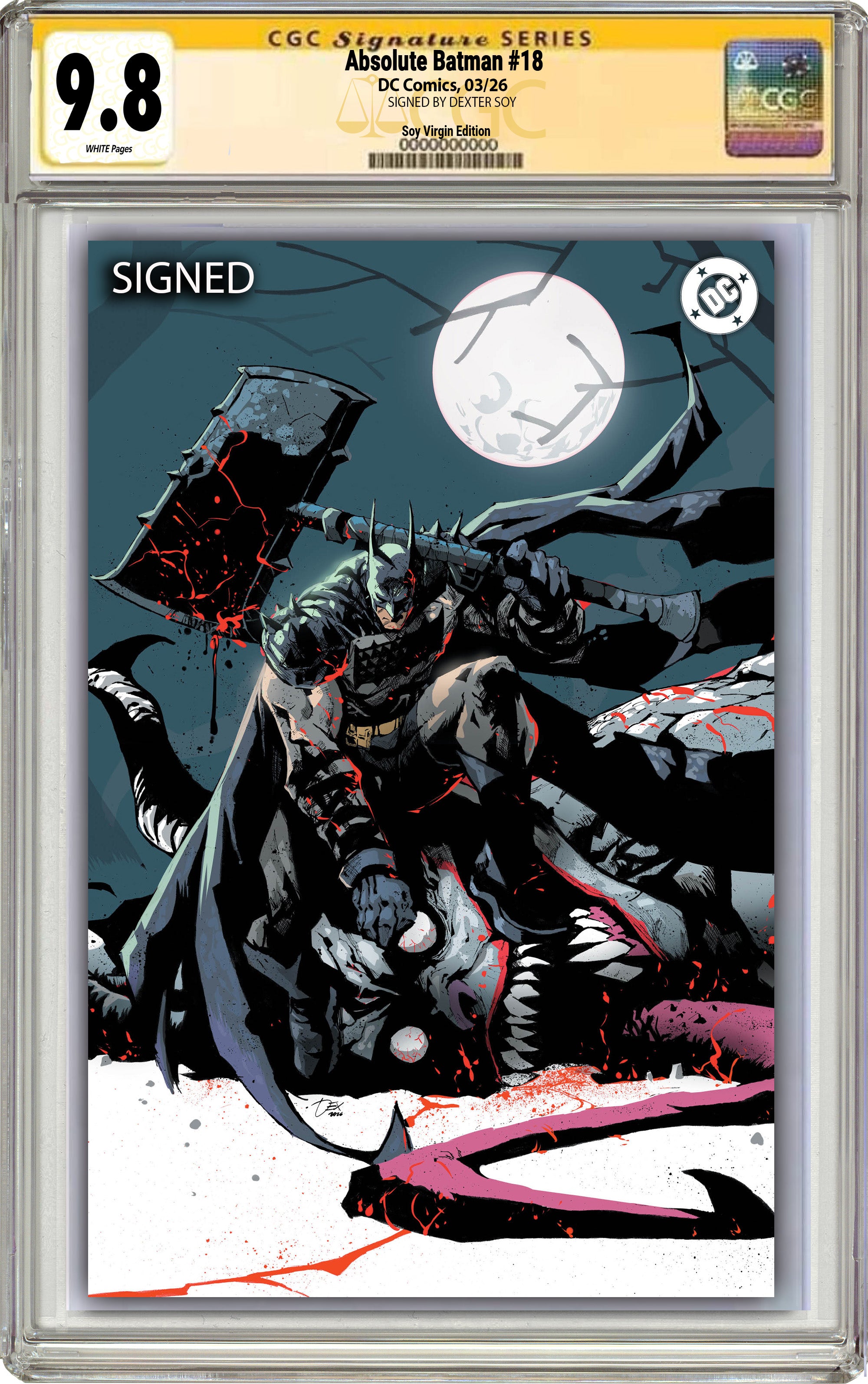 ABSOLUTE BATMAN #18 DEXTER SOY MEGACON EXCLUSIVE VARIANT COVERS