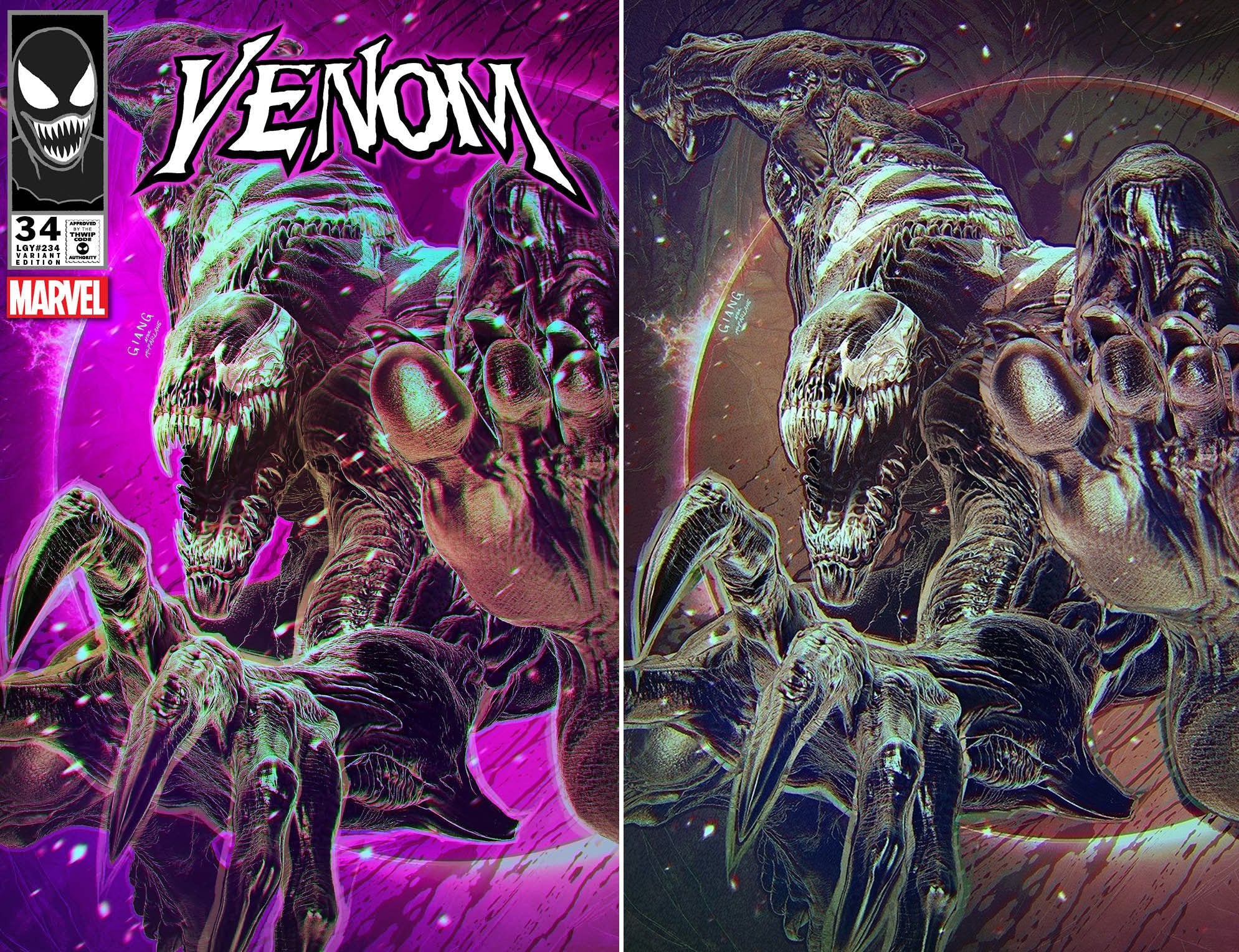 VENOM #34 JOHN GIANG EXCLUSIVE VARIANT OPTIONS 06-05-24