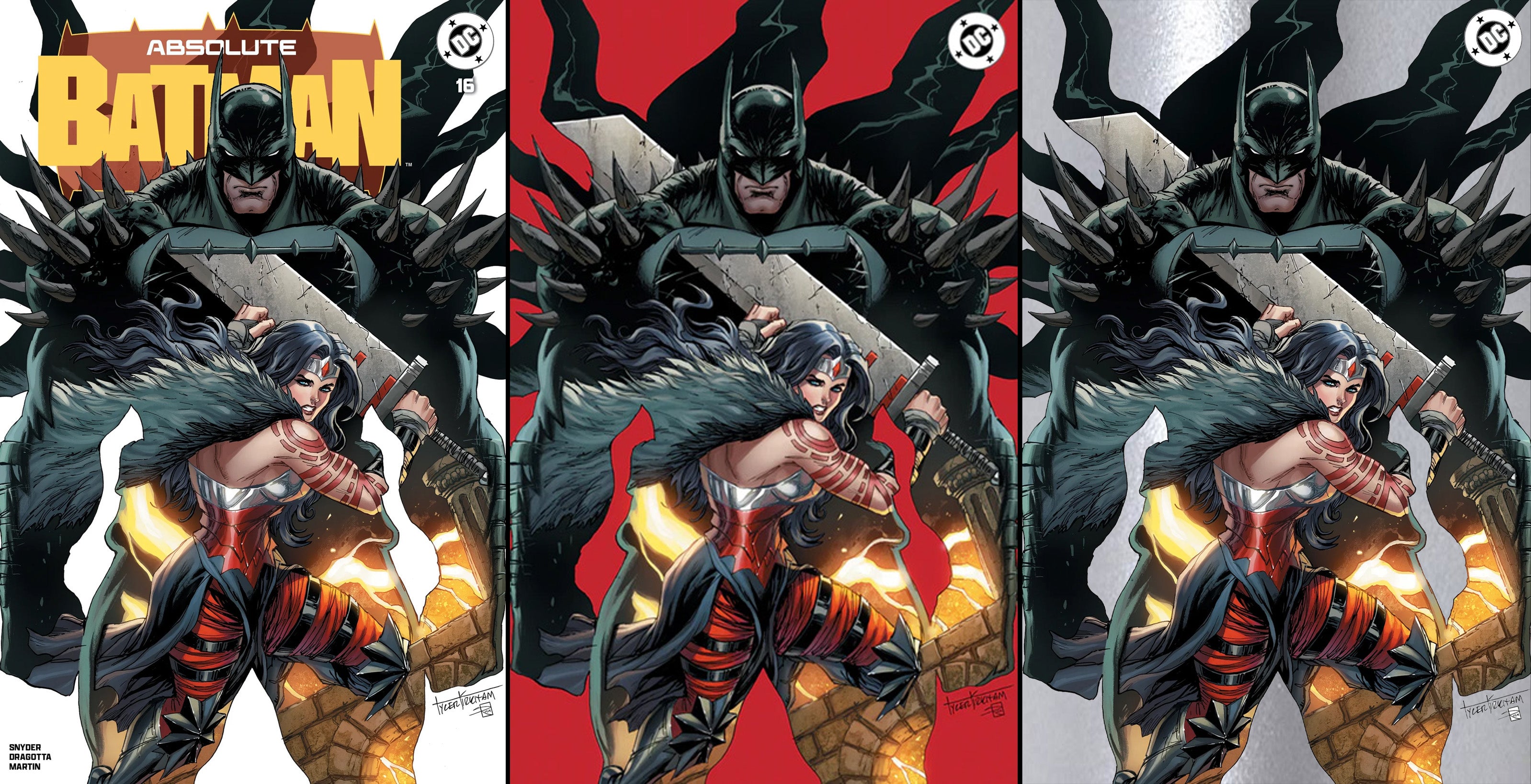 ABSOLUTE BATMAN #16 TYLER KIRKHAM EXCLUSIVE VARIANT COVERS