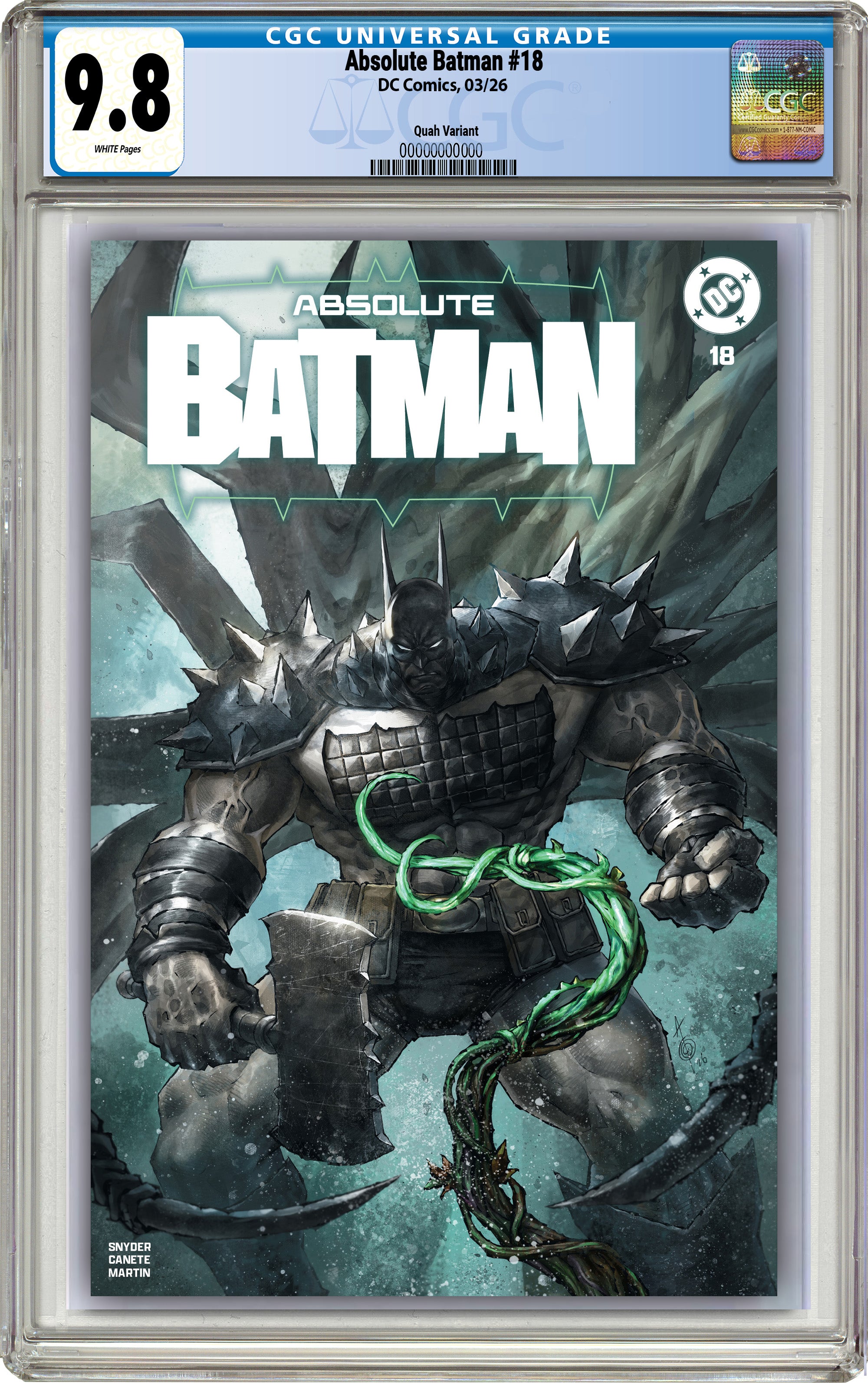 ABSOLUTE BATMAN #18 ALAN QUAH MEGACON EXCLUSIVE VARIANT COVERS