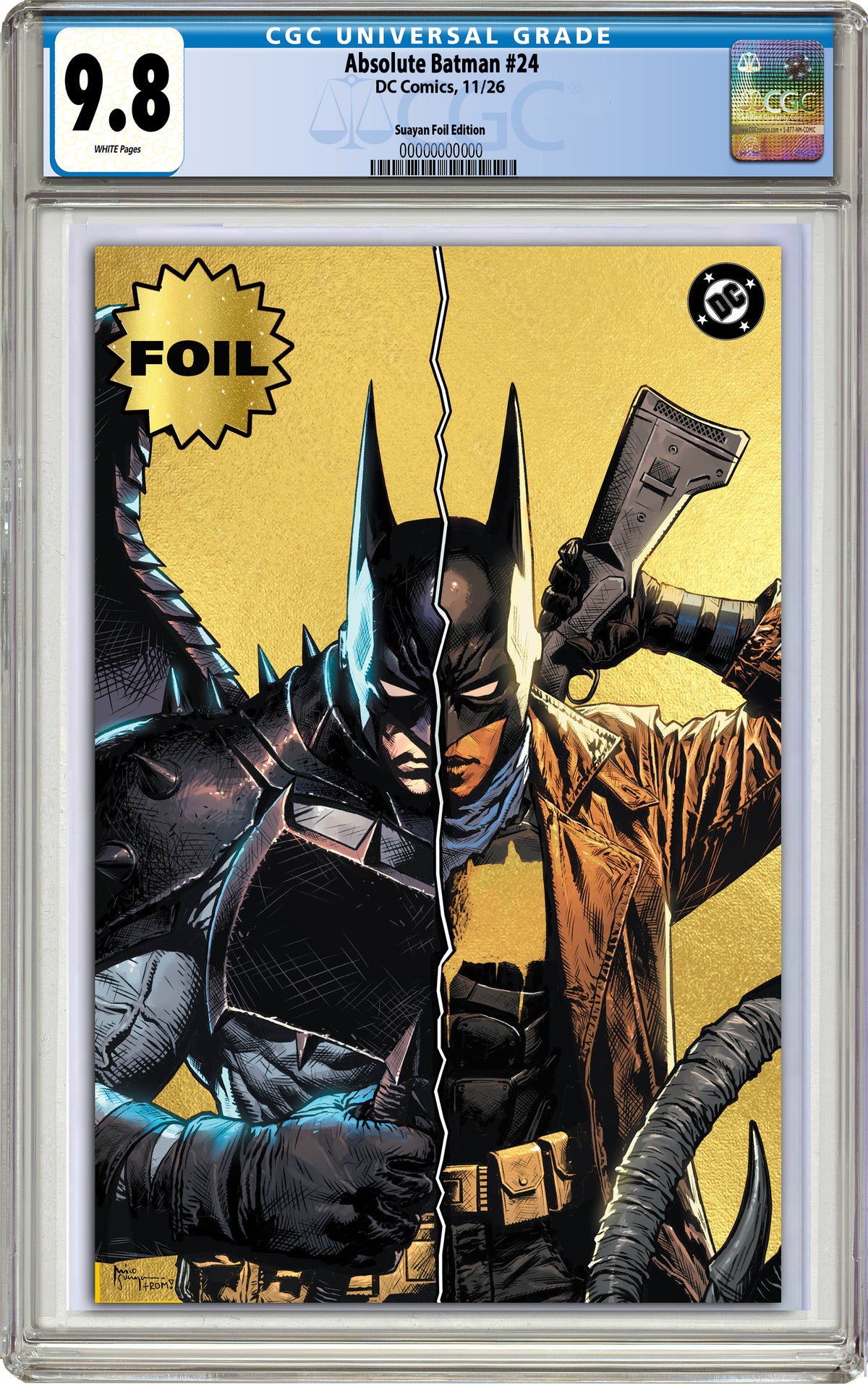 ABSOLUTE BATMAN #24 MICO SUAYAN NYCC EXCLUSIVE VARIANT COVERS (GRADED EDITION)