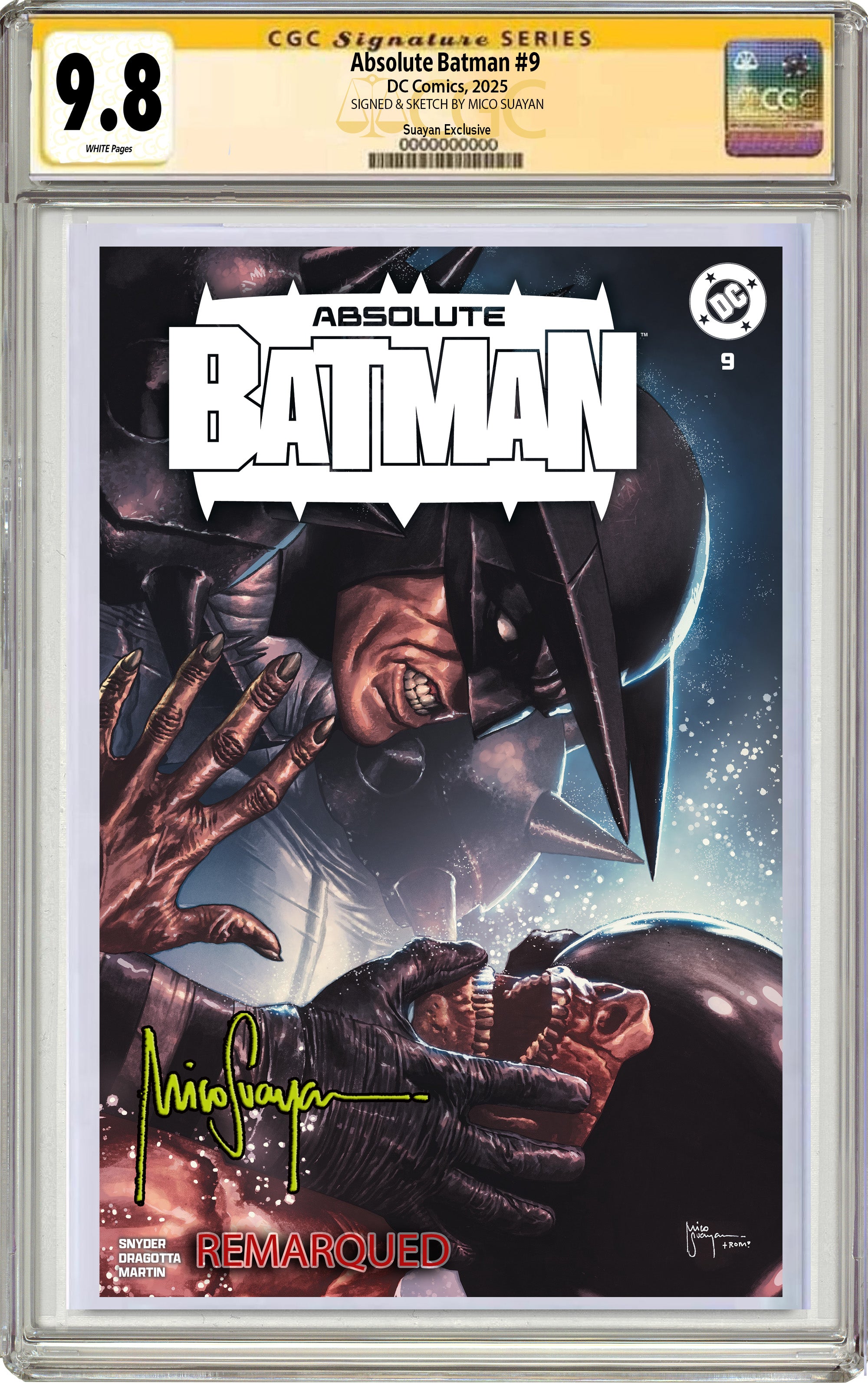 ABSOLUTE BATMAN #9 MICO SUAYAN HEROES CON EXCLUSIVE VARIANT OPTIONS LIMITED TO 1000 COPIES