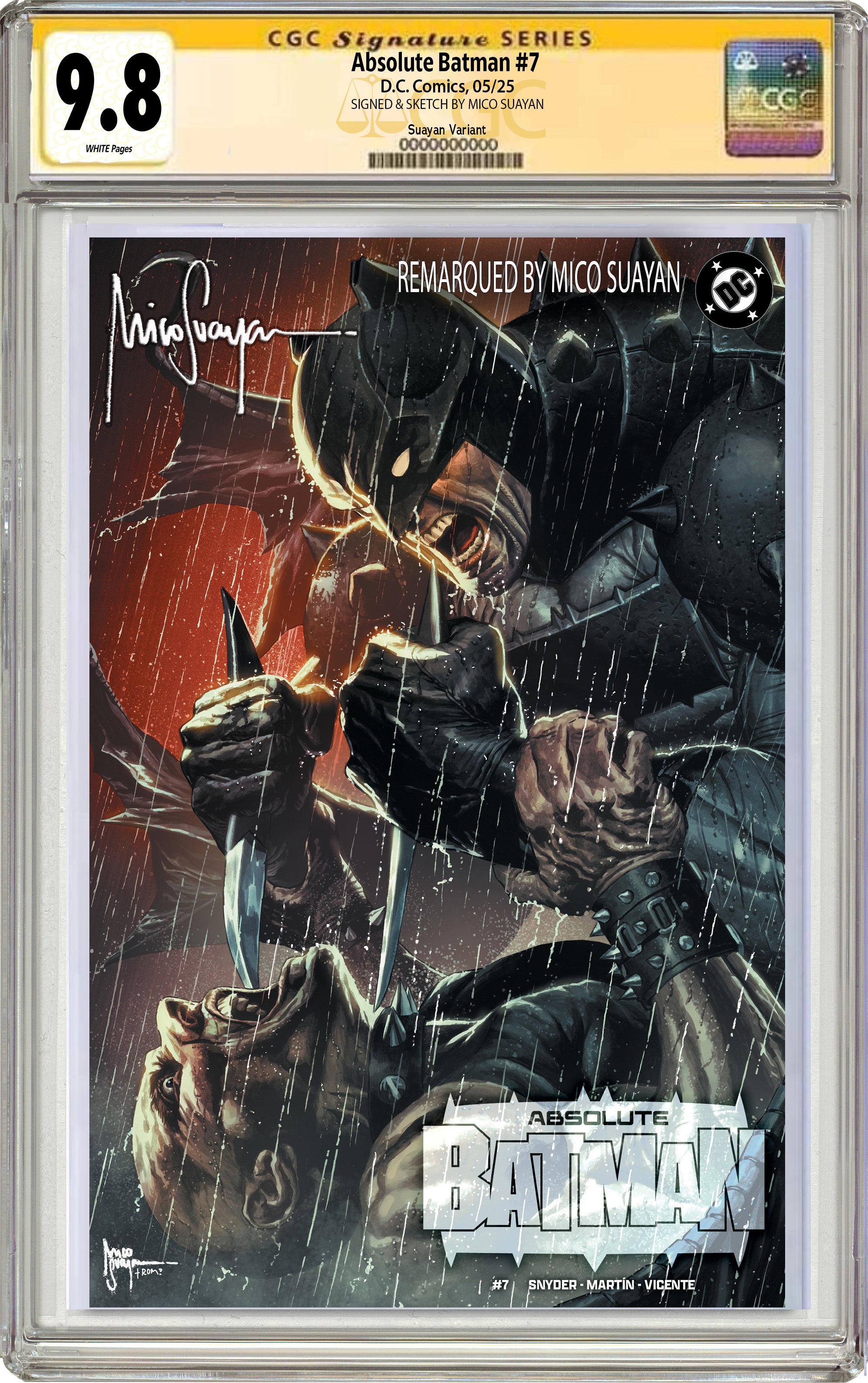 ABSOLUTE BATMAN #7 MICO SUAYAN C2E2 EXCLUSIVE VARIANT OPTIONS