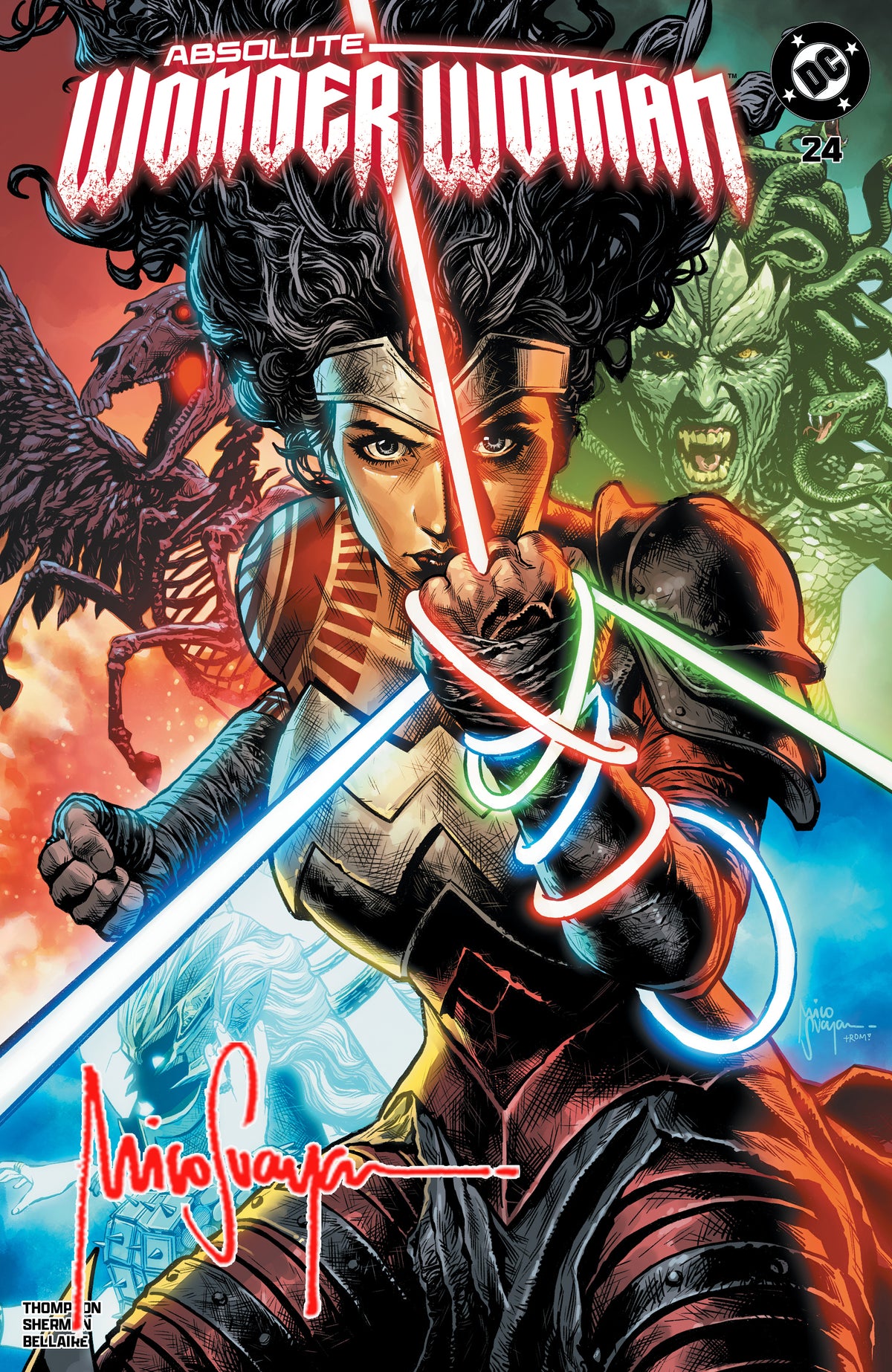ABSOLUTE WONDER WOMAN #24 MICO SUAYAN NYCC EXCLUSIVE VARIANT COVERS (RAW OPTIONS)