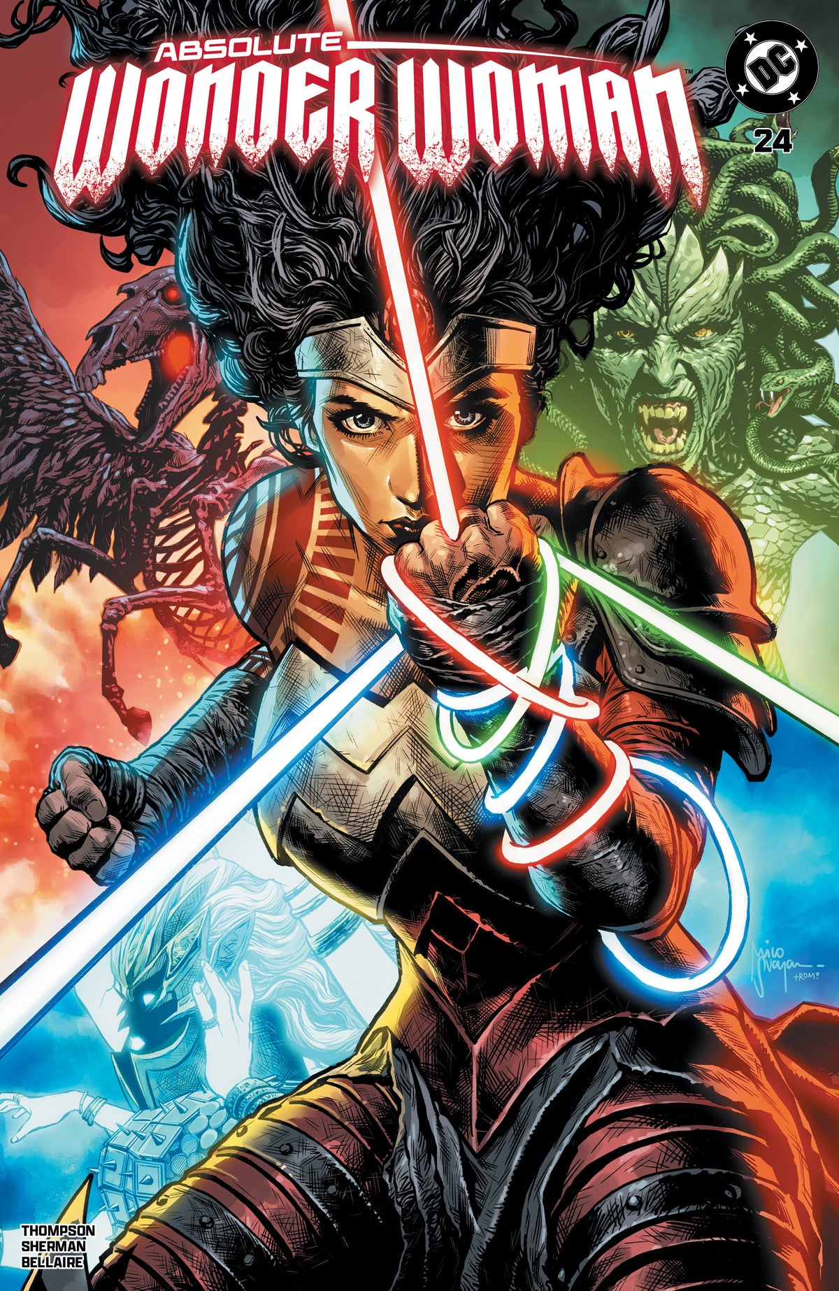 ABSOLUTE WONDER WOMAN #24 MICO SUAYAN NYCC EXCLUSIVE VARIANT COVERS (RAW OPTIONS)