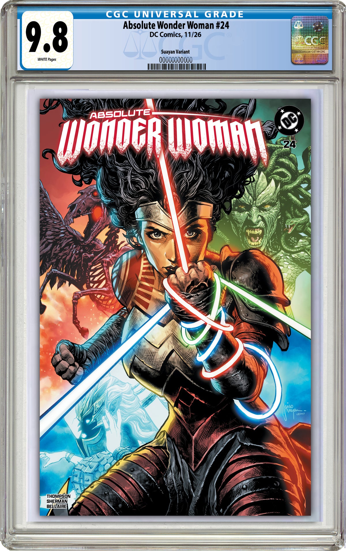ABSOLUTE WONDER WOMAN #24 MICO SUAYAN NYCC EXCLUSIVE VARIANT COVERS (CGC GRADED OPTIONS)