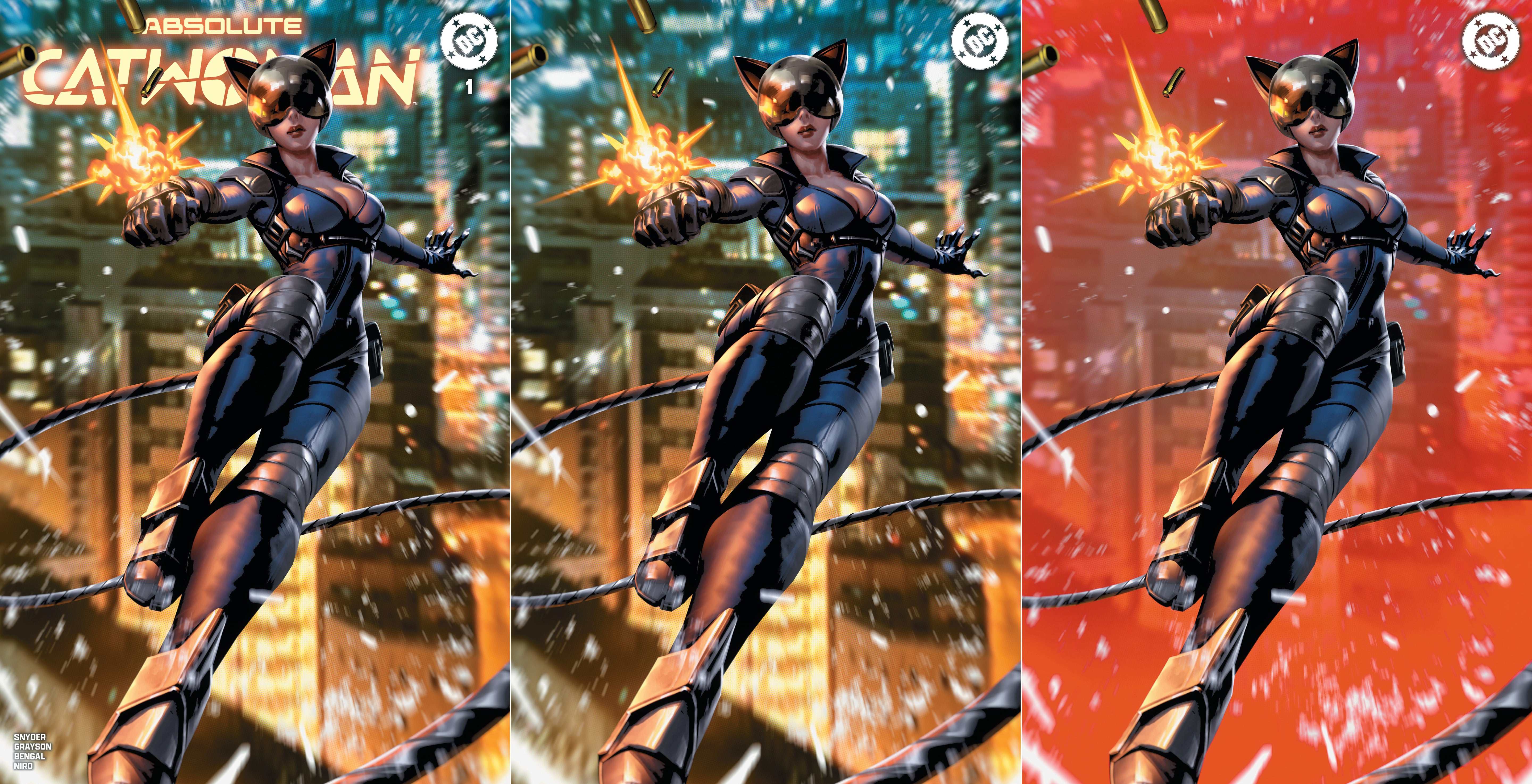 ABSOLUTE CATWOMAN #1 DERRICK CHEW EXCLUSIVE VARAINT COVERS