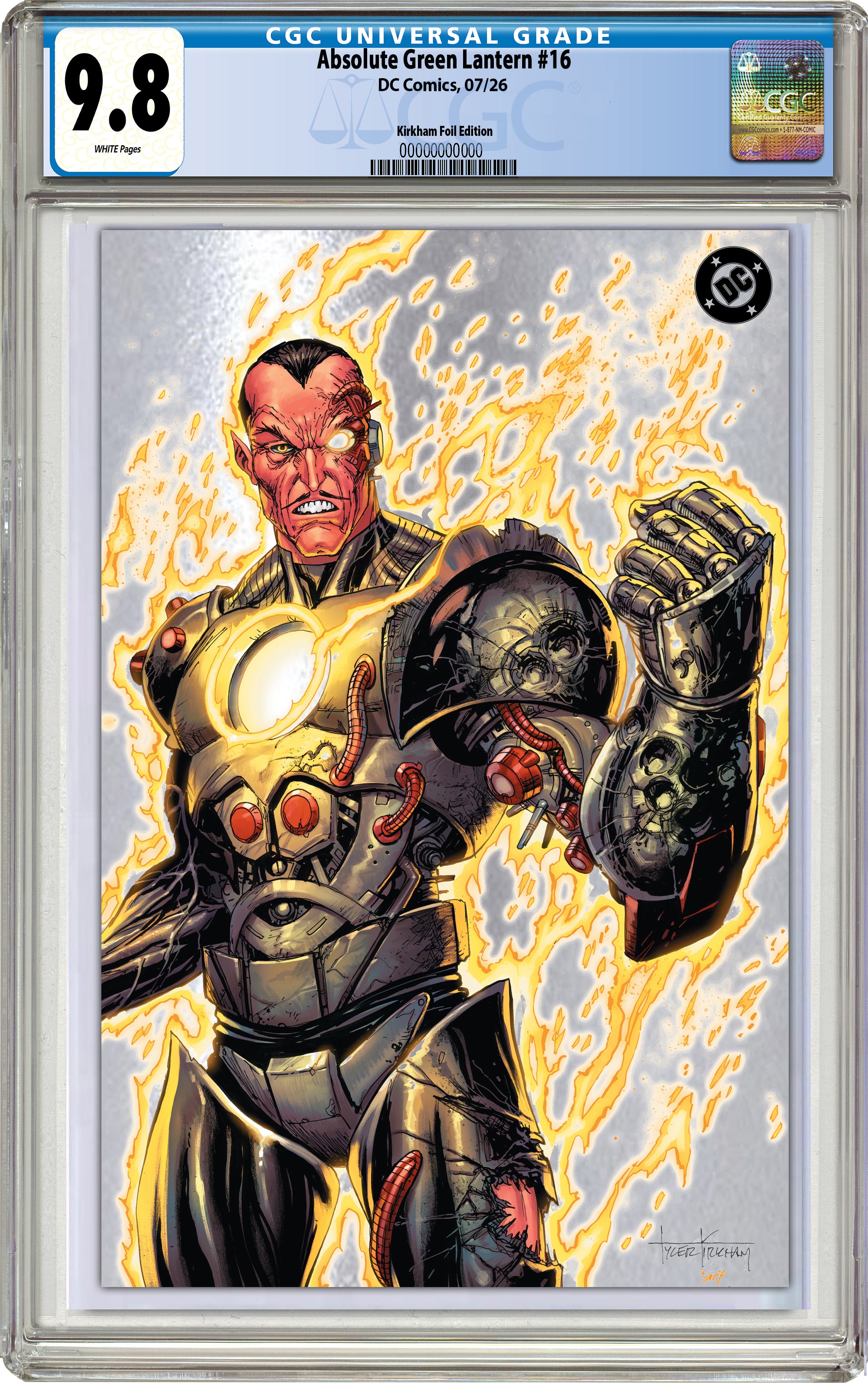ABSOLUTE GREEN LANTERN #16 TYLER KIRKHAM SDCC BATTLE DAMAGED VARIANT COVERS