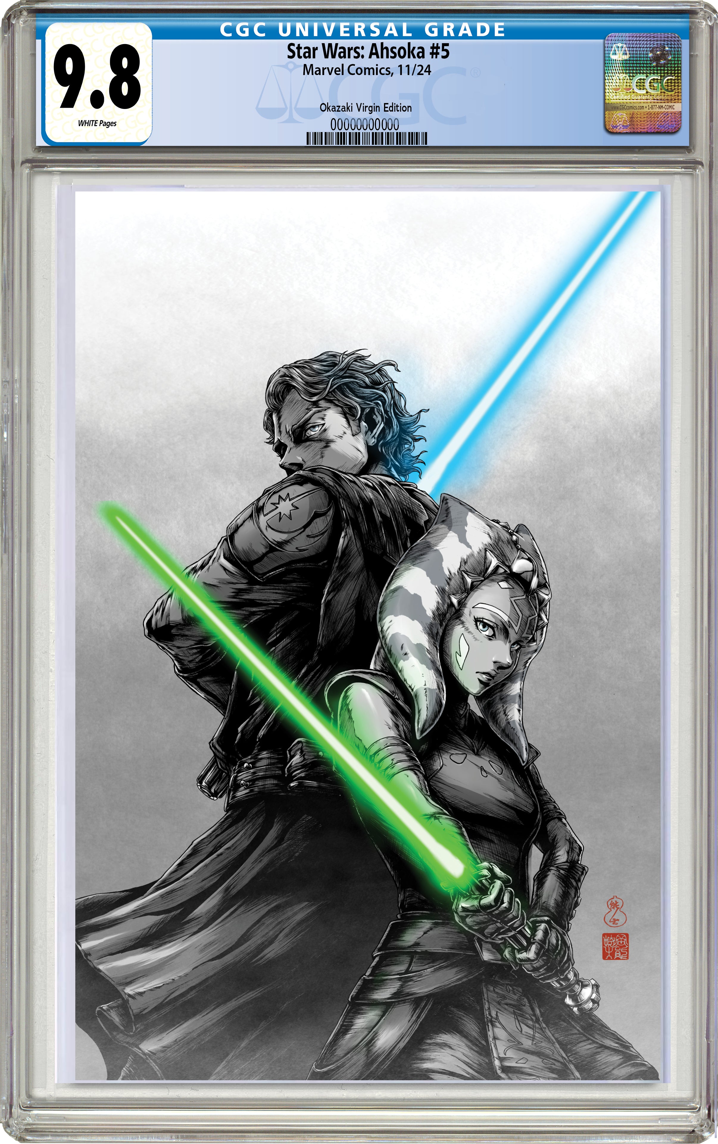 STAR WARS: AHSOKA #5 TAKASHI OKAZAKI LIMITED EDITION EXCLUSIVE VARIANT OPTIONS 11-06-24