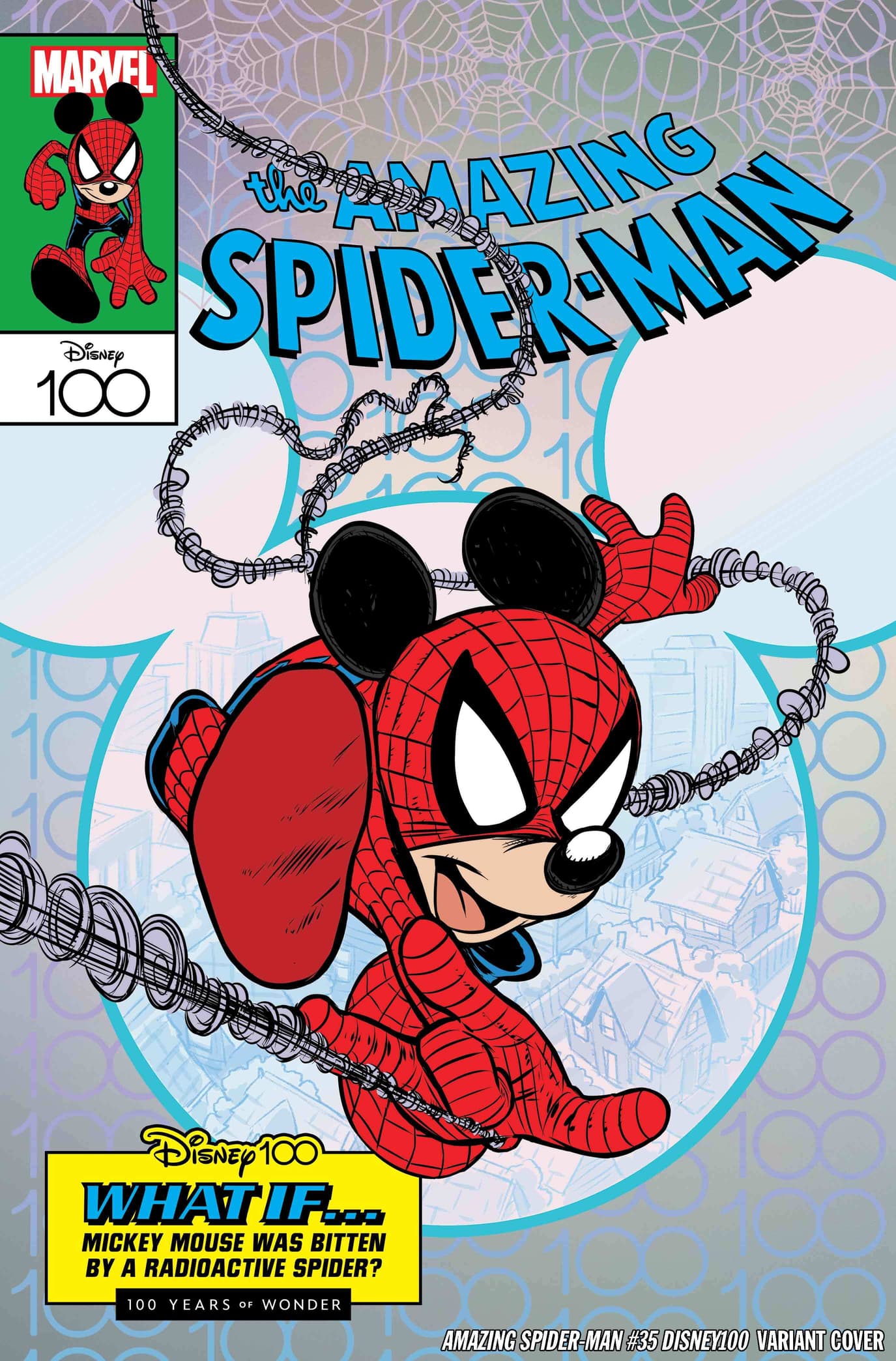 AMAZING SPIDER-MAN #35 DISNEY100 AMAZING SPIDER-MAN VARIANT COVER BY CLAUDIO SCIARRONE 10/11/23(CB59)