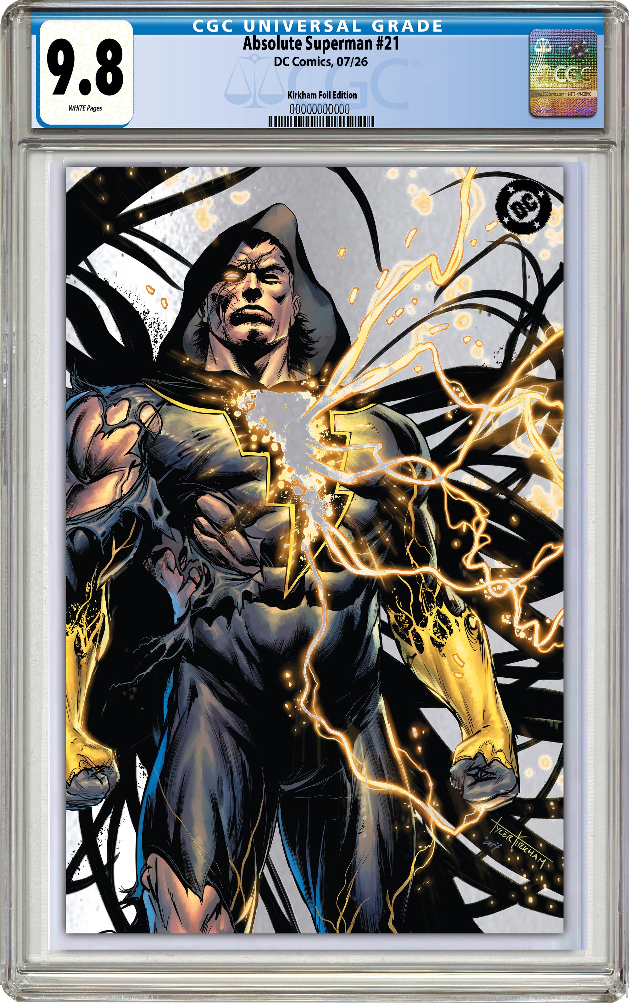 ABSOLUTE SUPERMAN #21 TYLER KIRKHAM SDCC BATTLE DAMAGED EXCLUSIVE VARIANT COVERS (7-22-26)