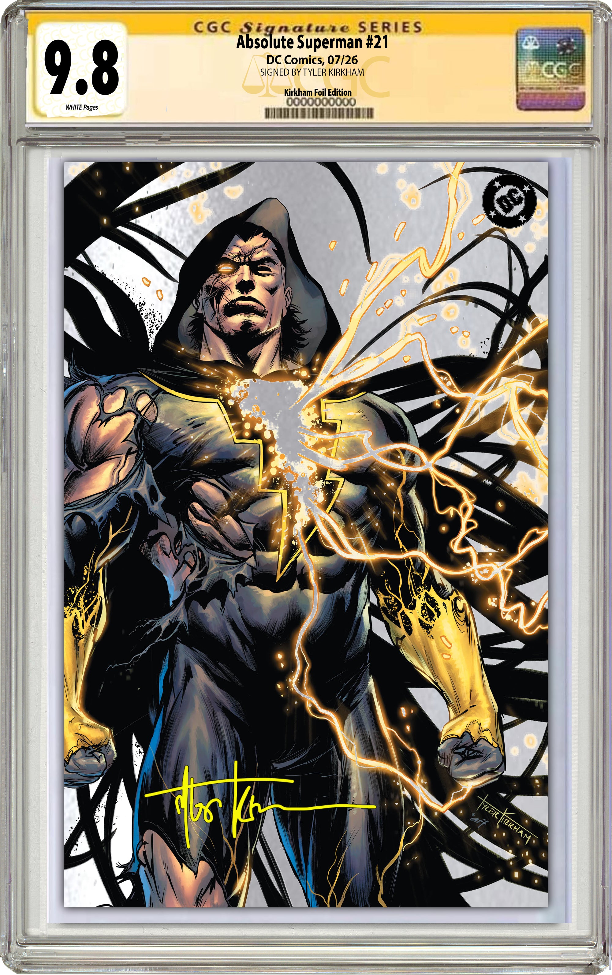ABSOLUTE SUPERMAN #21 TYLER KIRKHAM SDCC BATTLE DAMAGED EXCLUSIVE VARIANT COVERS (7-22-26)