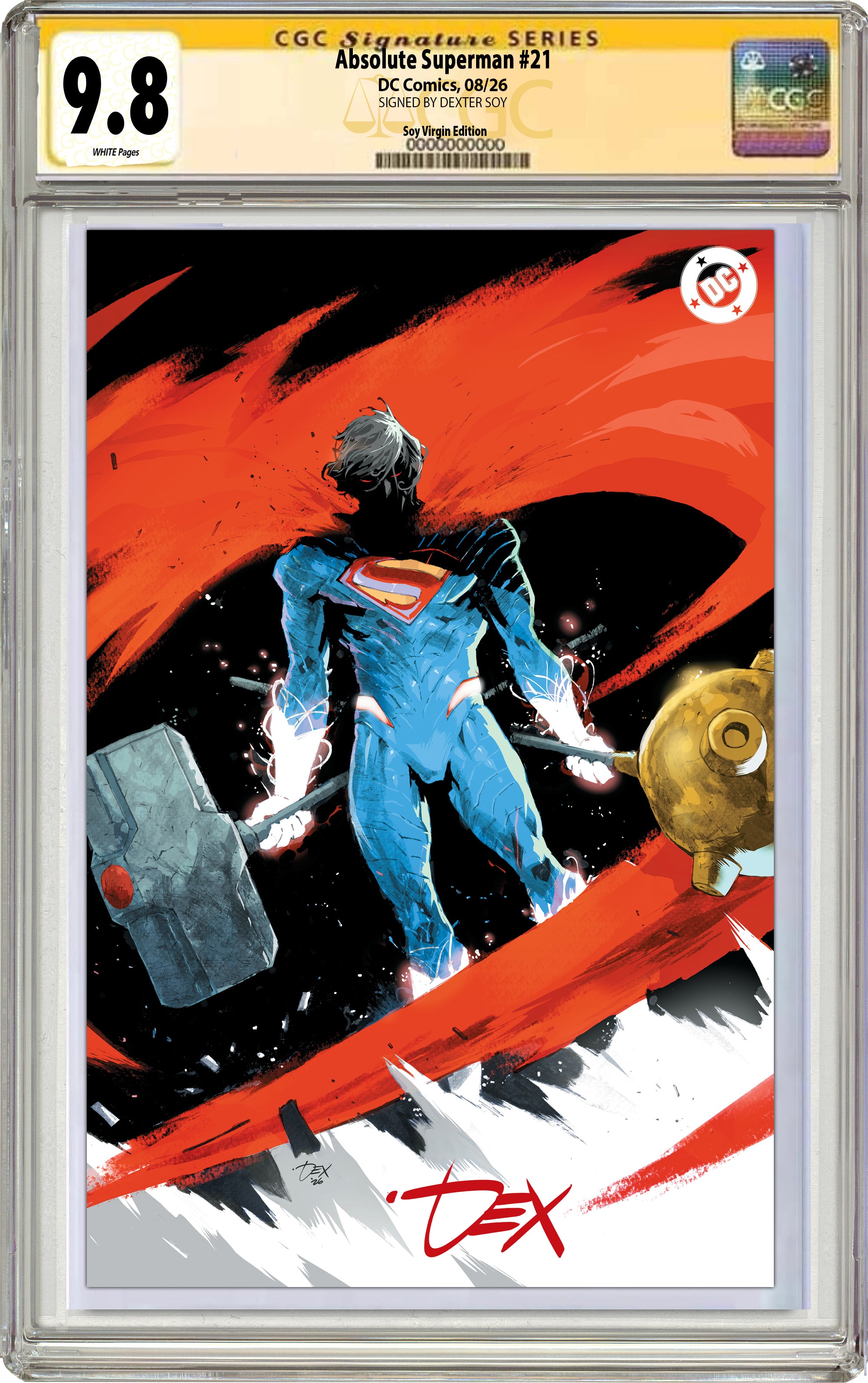 ABSOLUTE SUPERMAN #21 DEXTER SOY SDCC EXCLUSIVE VARIANT COVERS