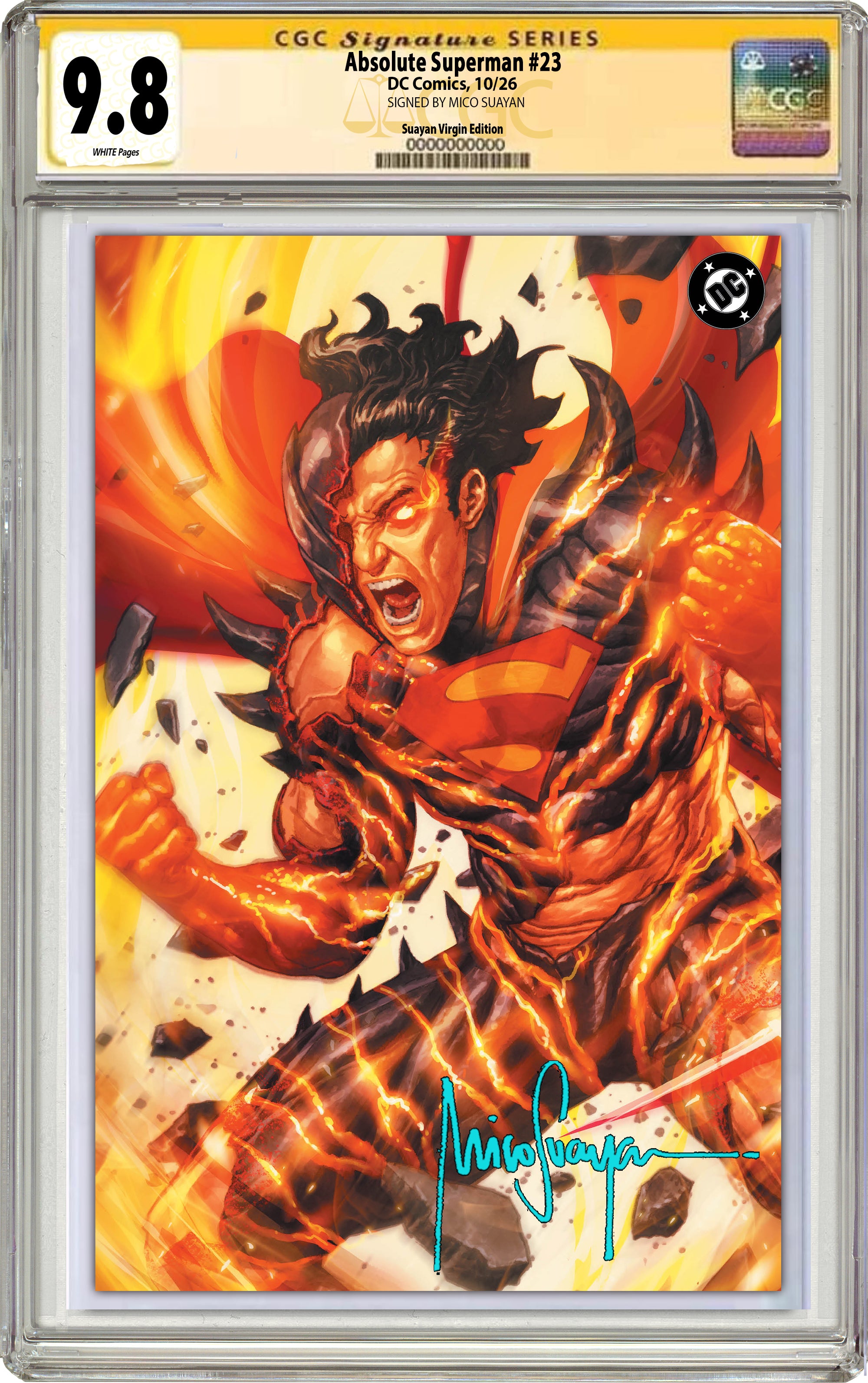 ABSOLUTE SUPERMAN #23 MICO SUAYAN FANEXPO DALLAS EXCLUSIVE VARIANT COVERS (CGC GRADED EDITION)