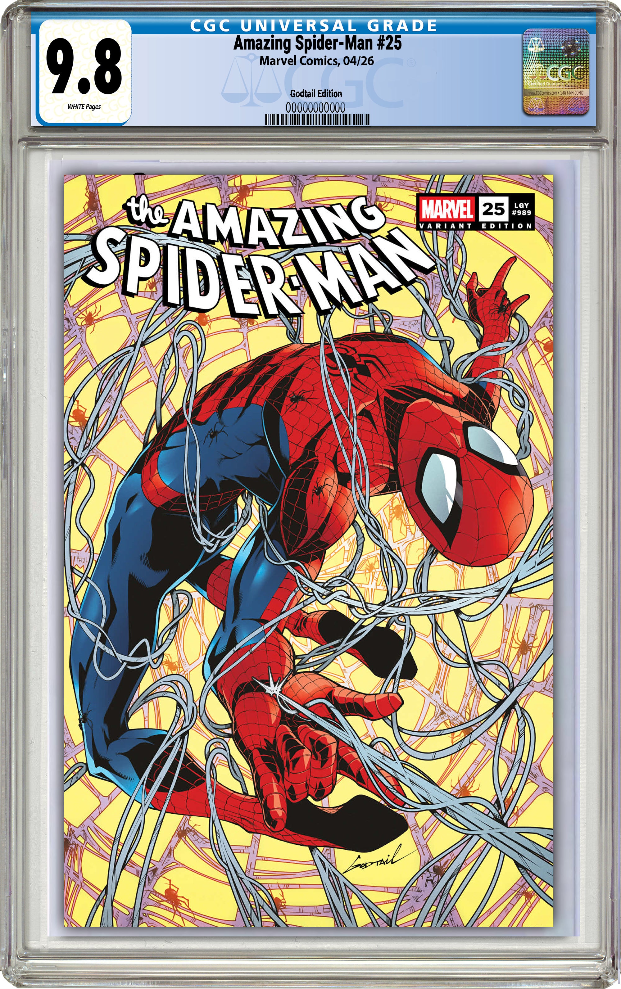 AMAZING SPIDER-MAN #25 GODTAIL EXCLUSIVE VARIANT COVERS 03-25-26