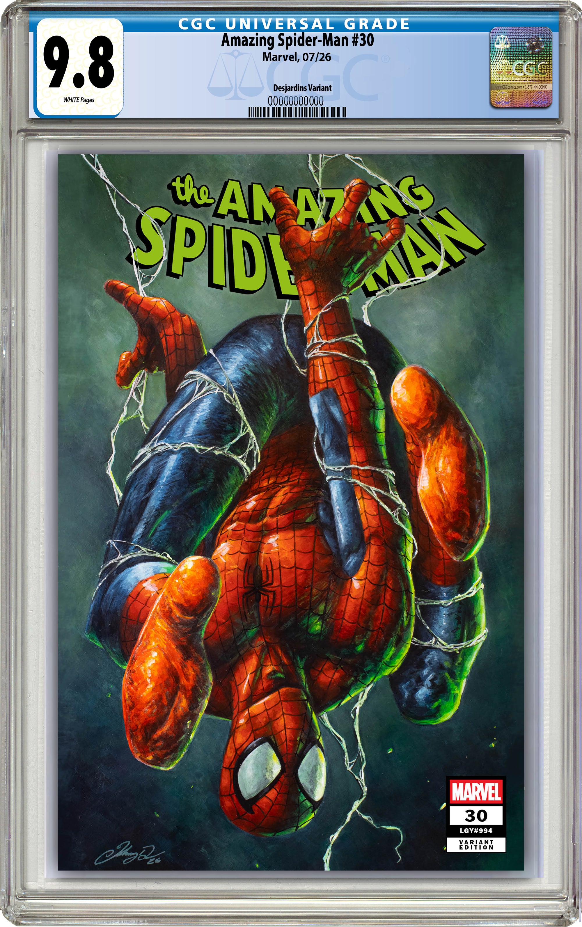 AMAZING SPIDER-MAN #30 JOHNNY DESJARDINS HEROES CON EXCLUSIVE VARIANT COVERS