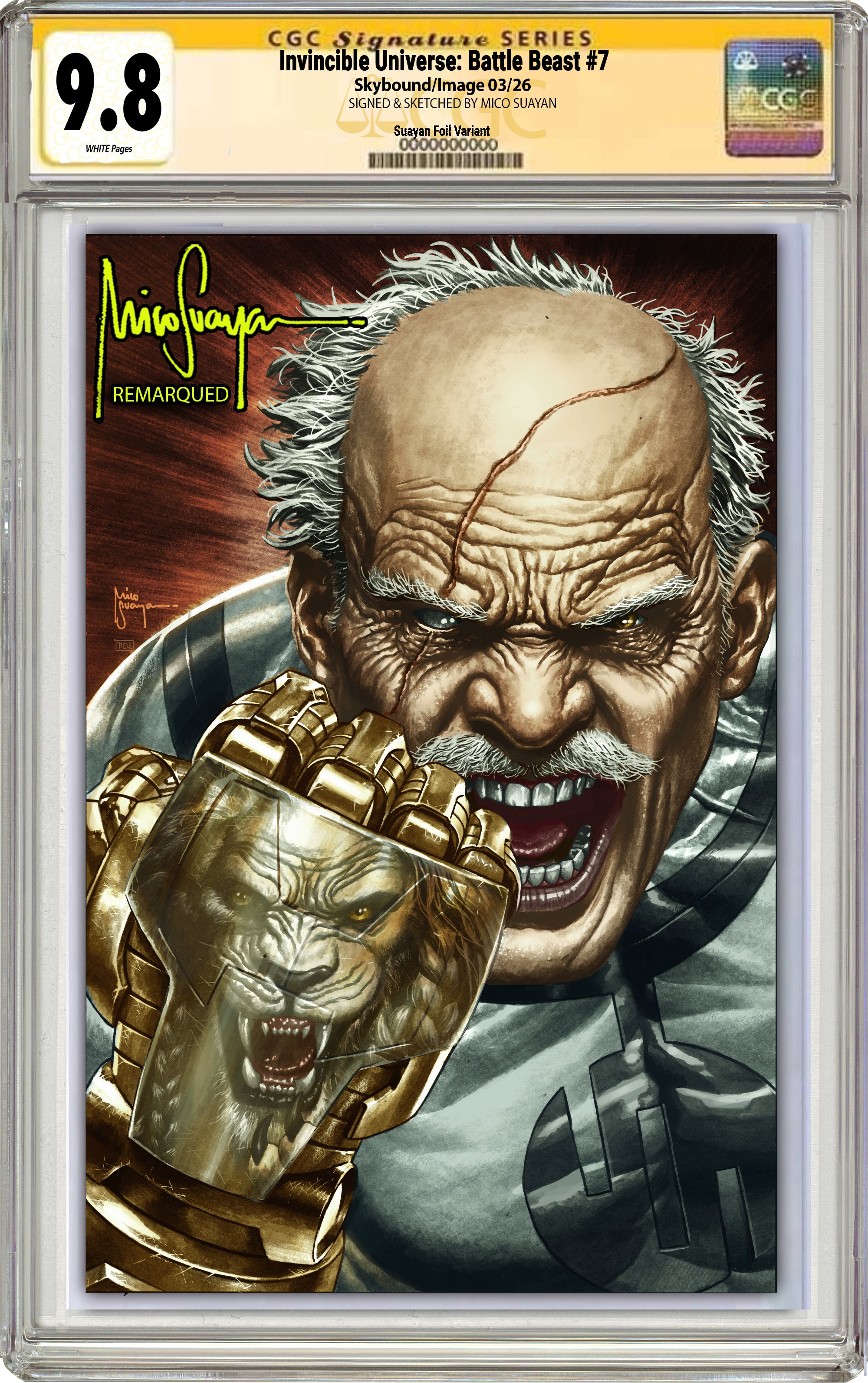 INVINCIBLE UNIVERSE BATTLE BEAST #7 MICO SUAYAN MEGACON EXCLUSIVE FOIL EDITION