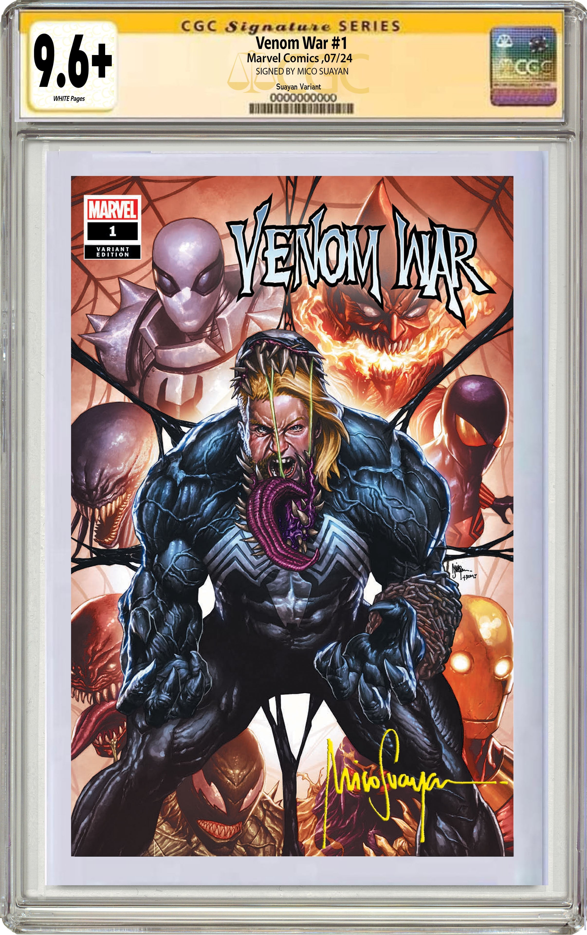 VENOM WAR #1 MICO SUAYAN EXCLUSIVE VARIANT OPTIONS