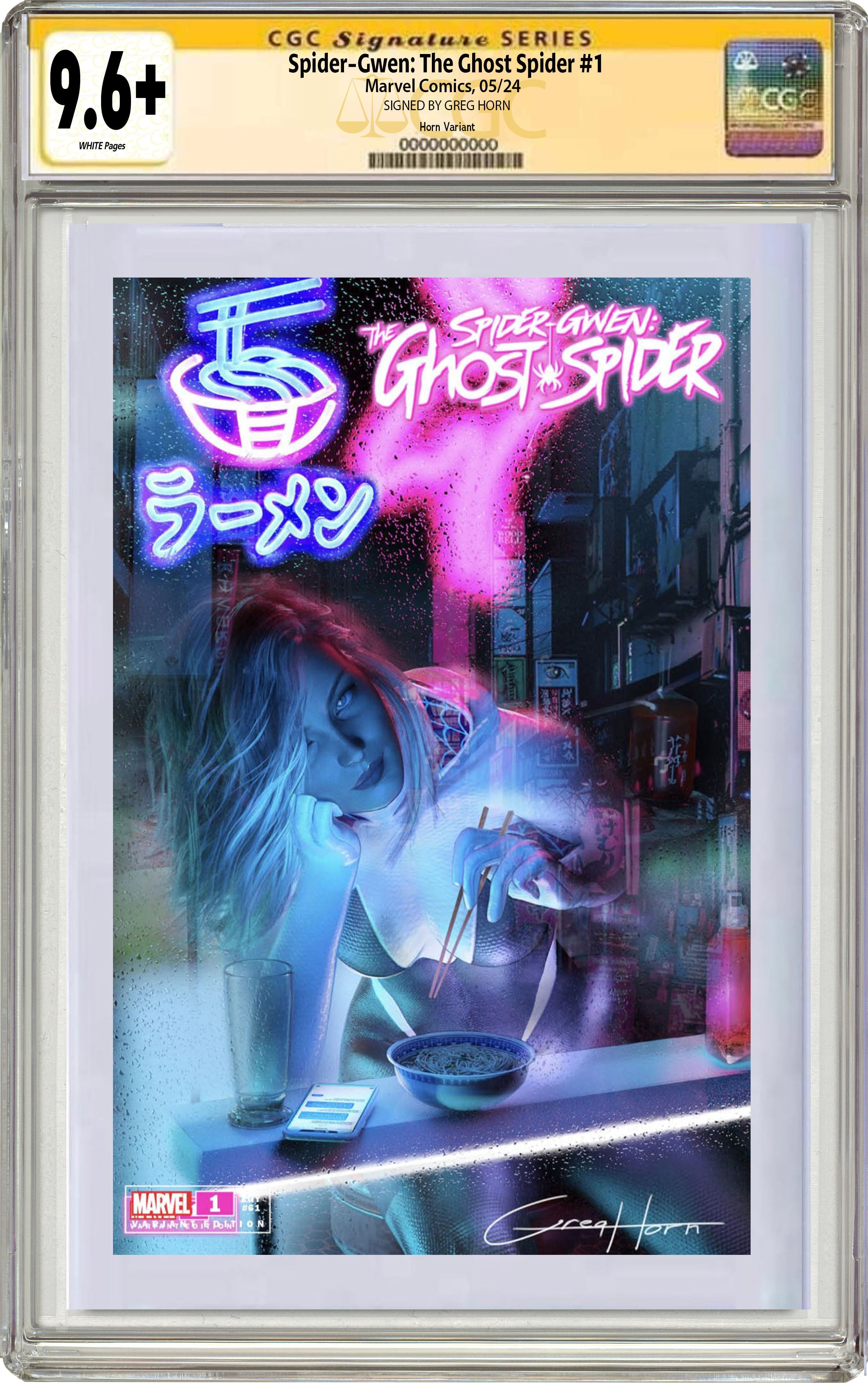 SPIDER-GWEN: THE GHOST-SPIDER #1 GREG HORN EXCLUSIVE VARIANT OPTIONS - 05/22/2024