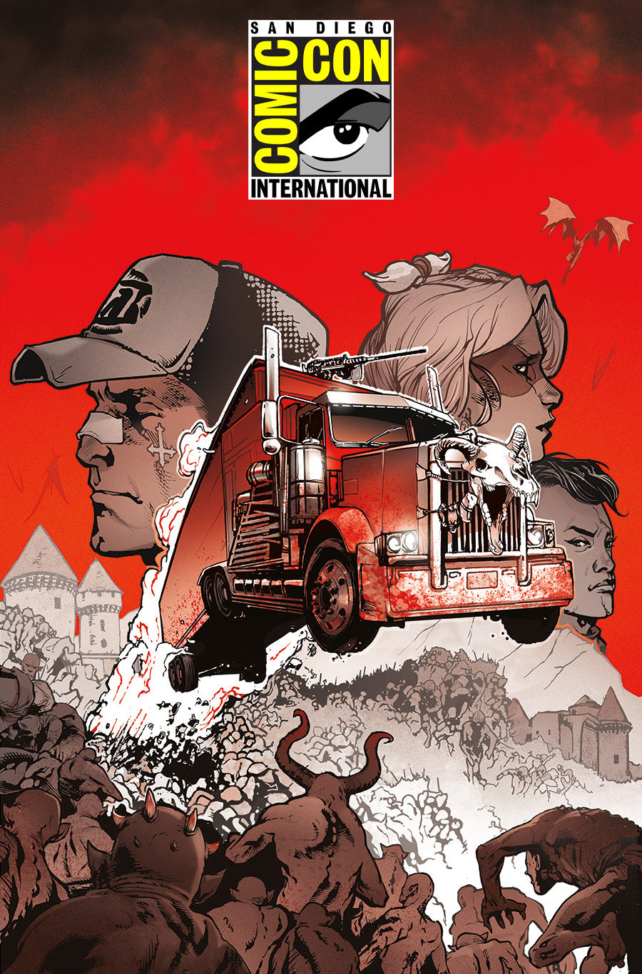 POST MALONE'S BIG RIG #1 NATHAN GOODEN SDCC EXCLUSIVE VARIANT COVERS.